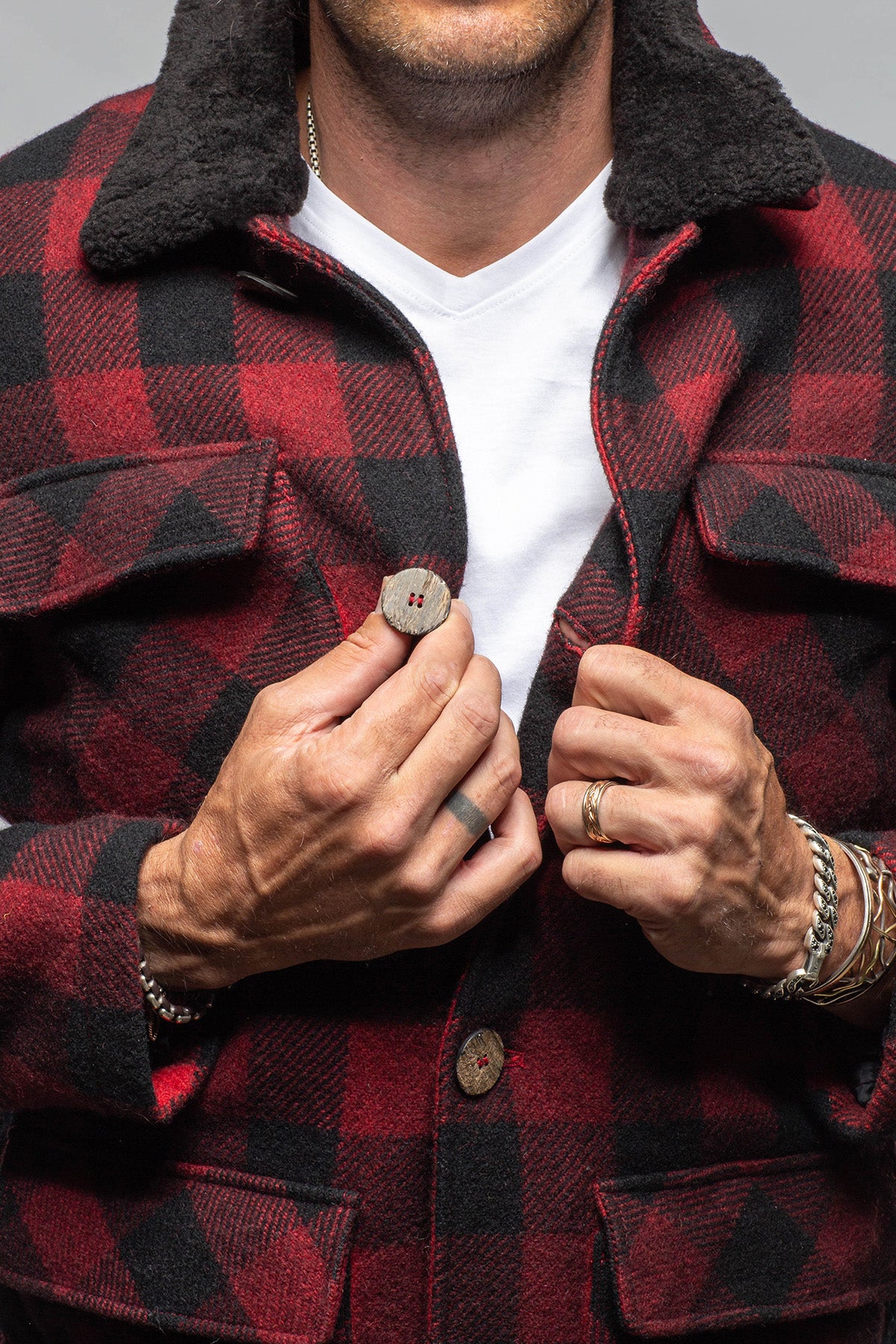 Gimo's | Baraby Flannel Jacket | Samples - Mens - Outerwear - Cloth