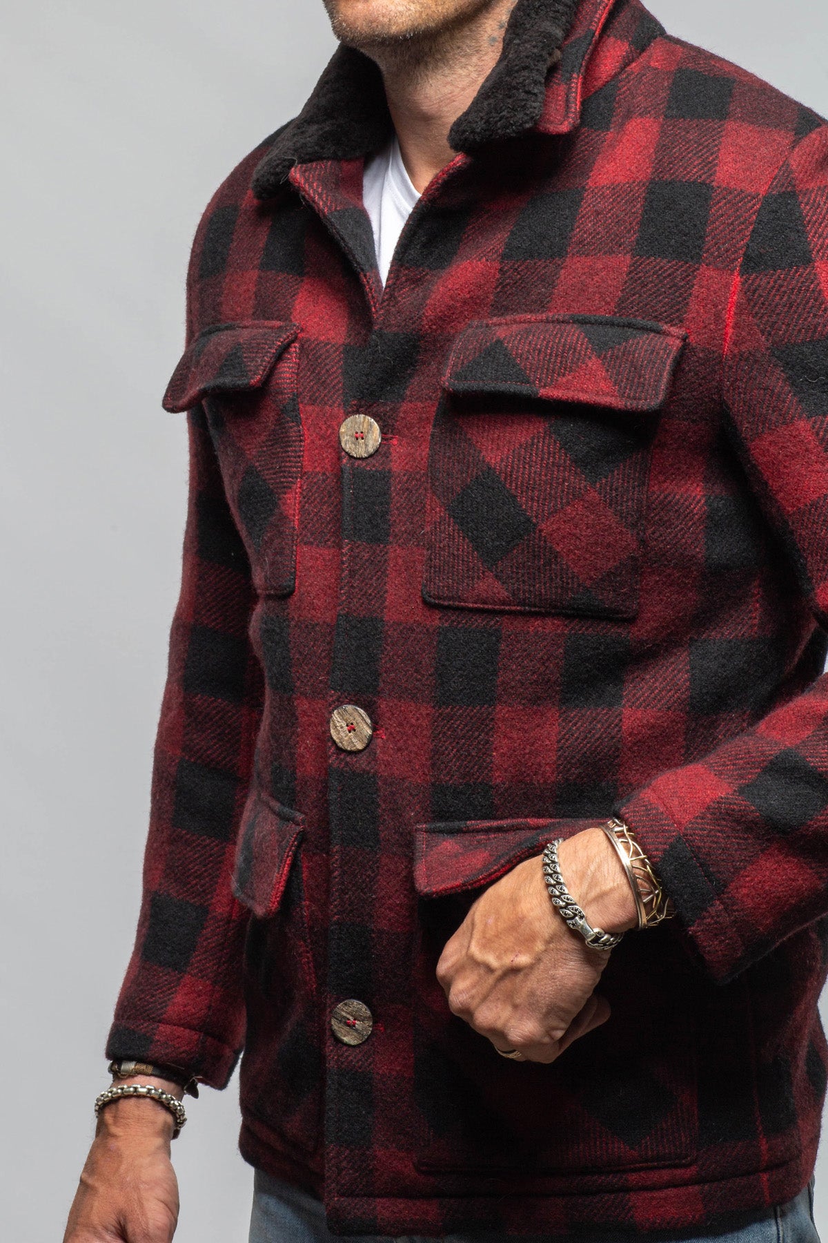 Gimo's | Baraby Flannel Jacket | Samples - Mens - Outerwear - Cloth