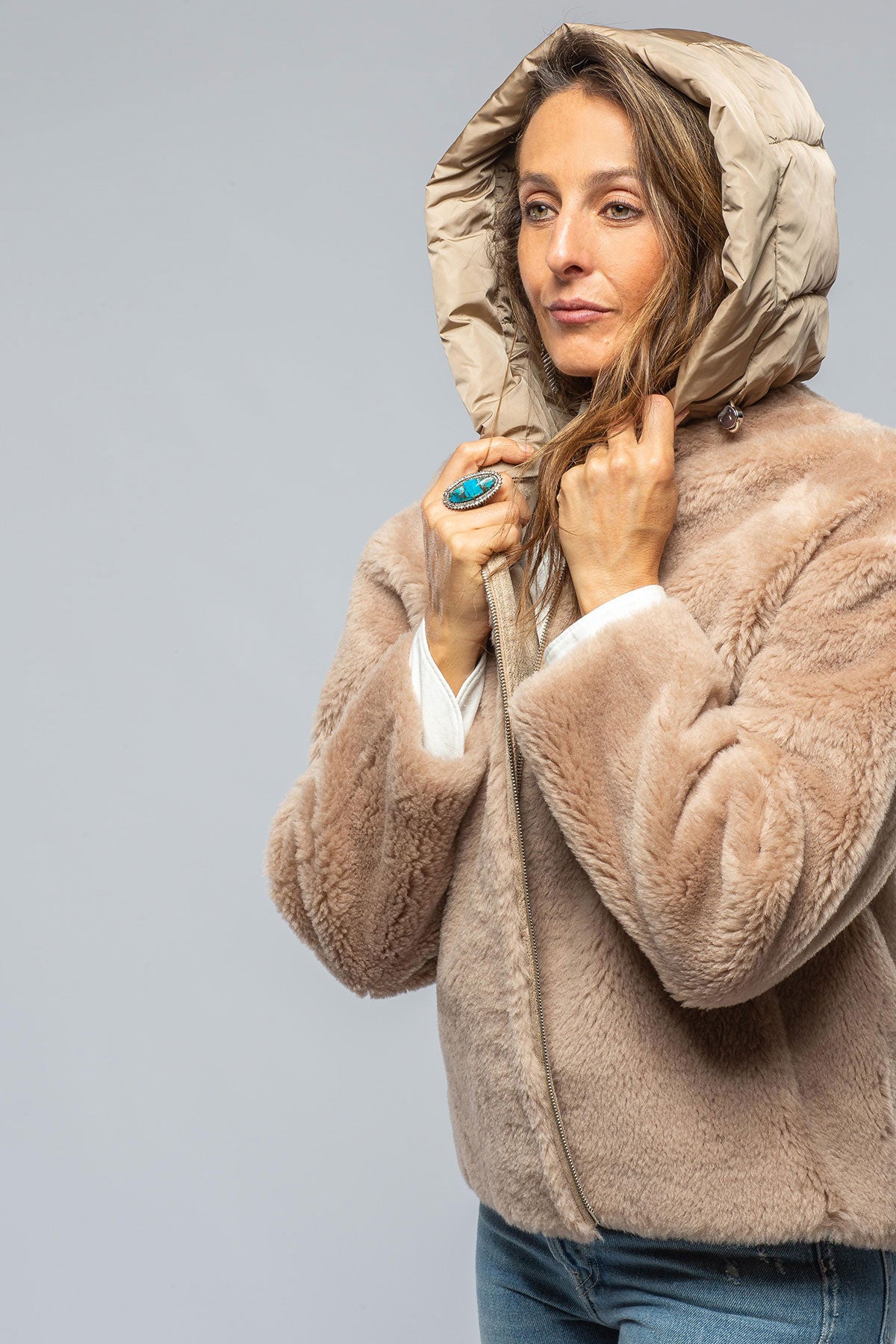 Gimo's Becky Milano Overcoat In Tan Warehouse - Ladies - Outerwear - Cloth