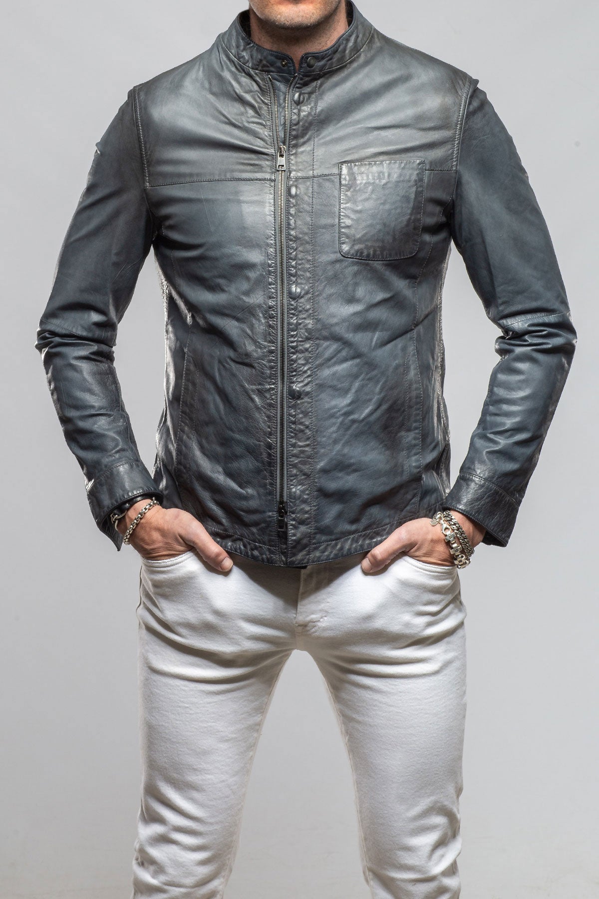 Gimo's Bend Napp Moto Samples - Mens - Outerwear - Leather