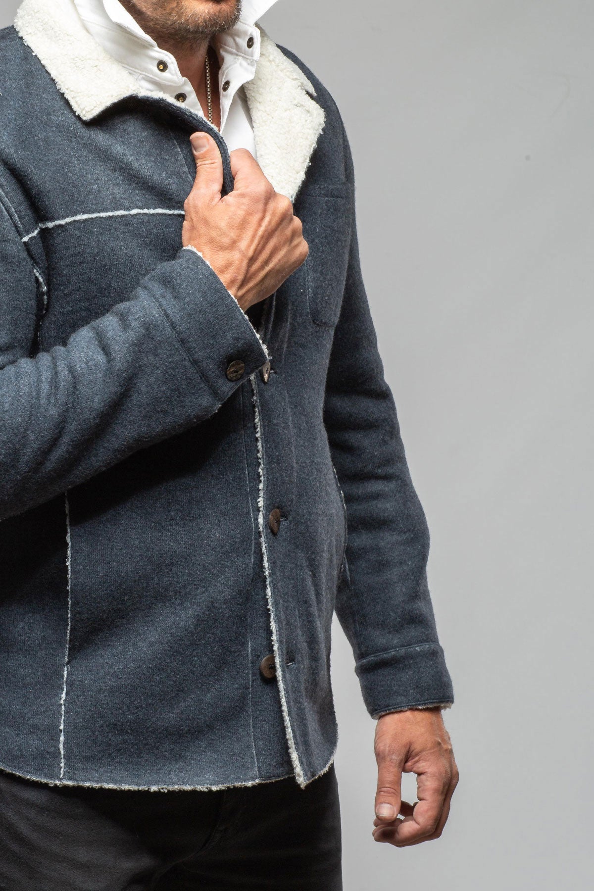 Gimo's Bennet Sherpa Knit Coat Samples - Mens - Outerwear - Cloth