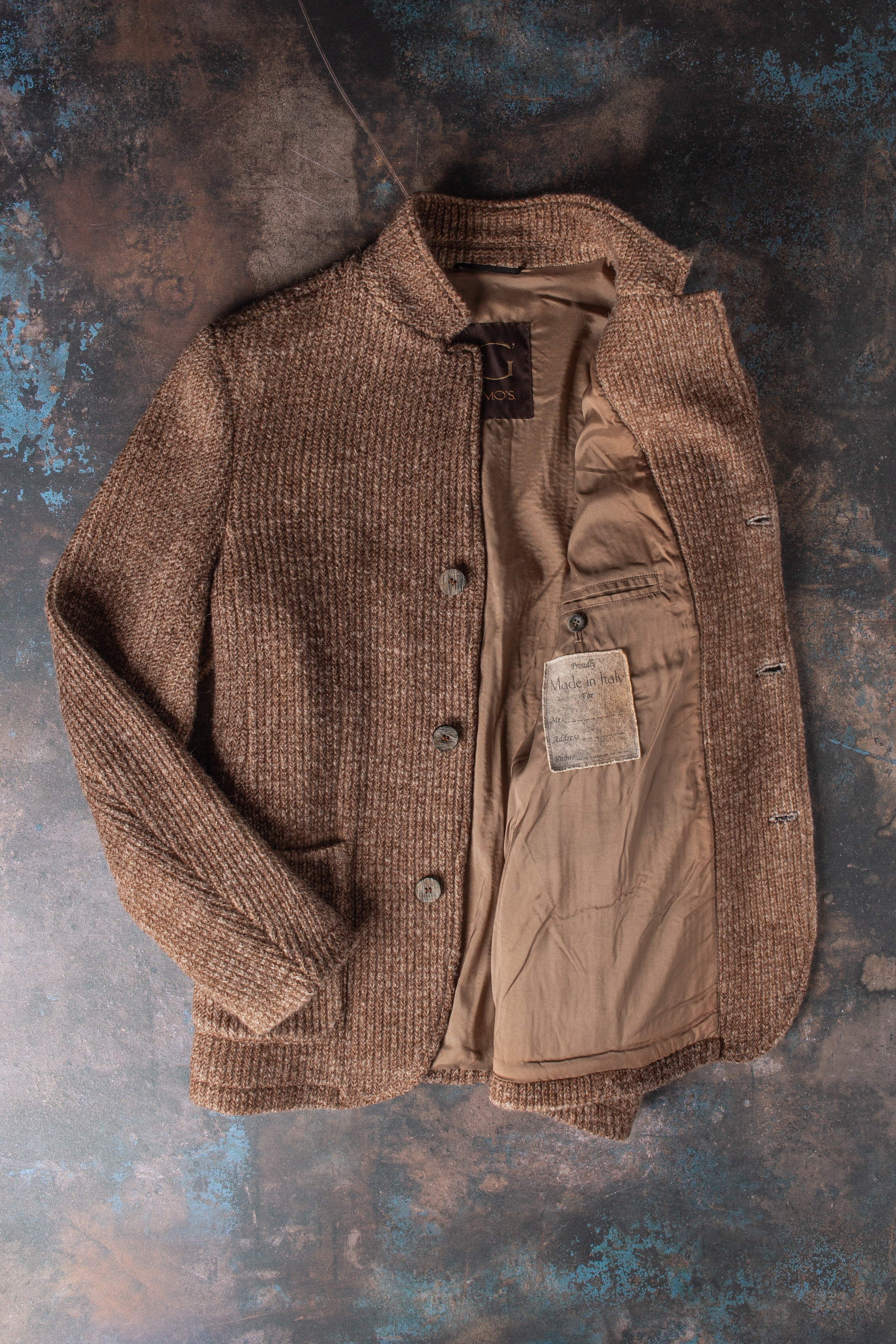 Cardigan Shirt Jacket In Washed Brown | Warehouse - Mens - Outerwear - Cloth | Gimo's