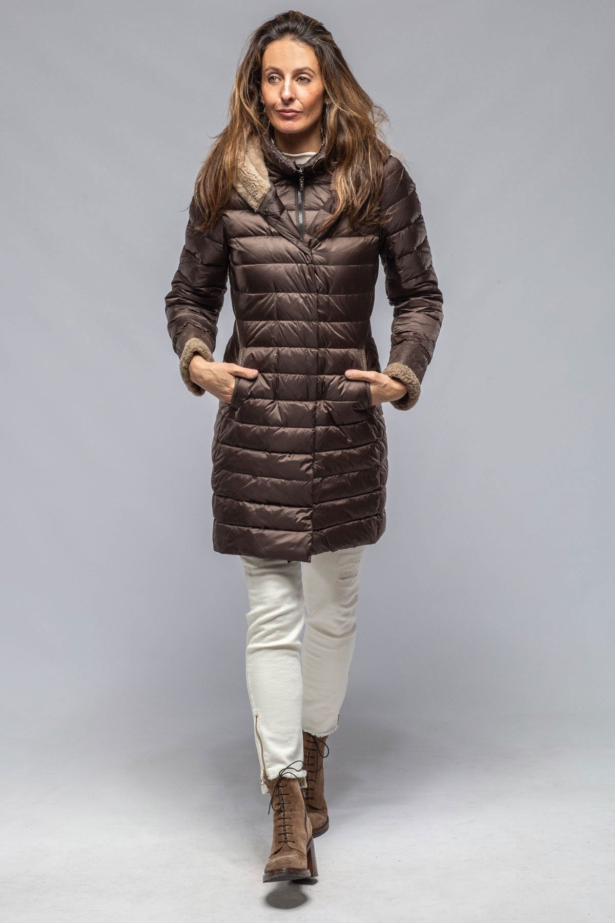 Gimo's Carrie Après Puffer in Metallic Brown Warehouse - Ladies - Outerwear - Cloth