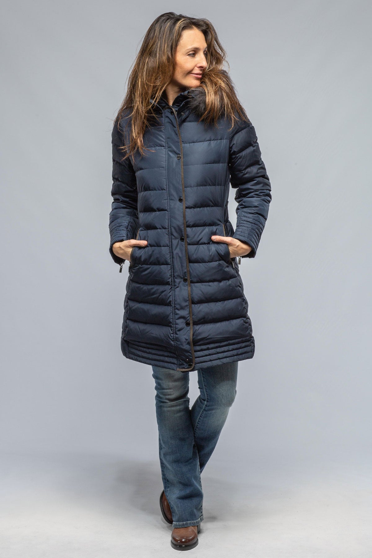 Gimo's Ceto Resort Coat In Navy Warehouse - Ladies - Outerwear - Cloth