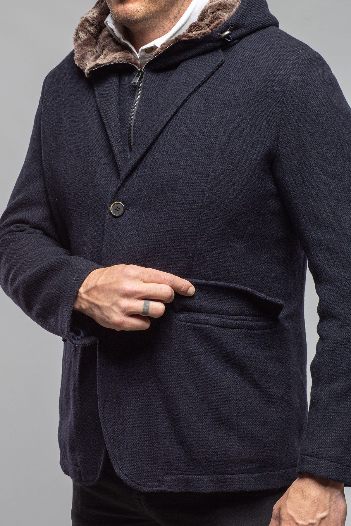 Gimo's Collins Knit Coat Samples - Mens - Outerwear - Cloth