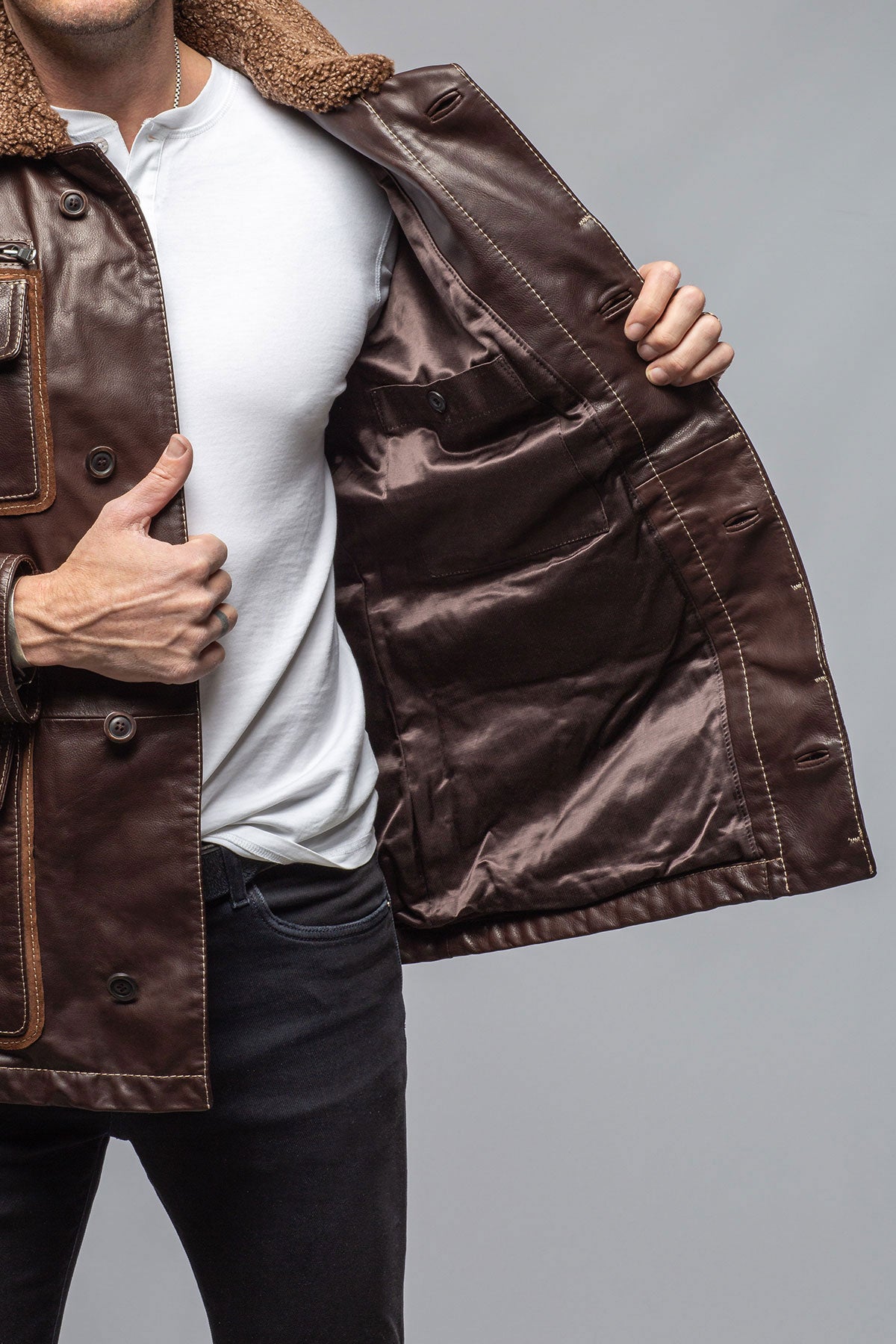 Gimo's Hillis Leather Jacket Samples - Mens - Outerwear - Leather
