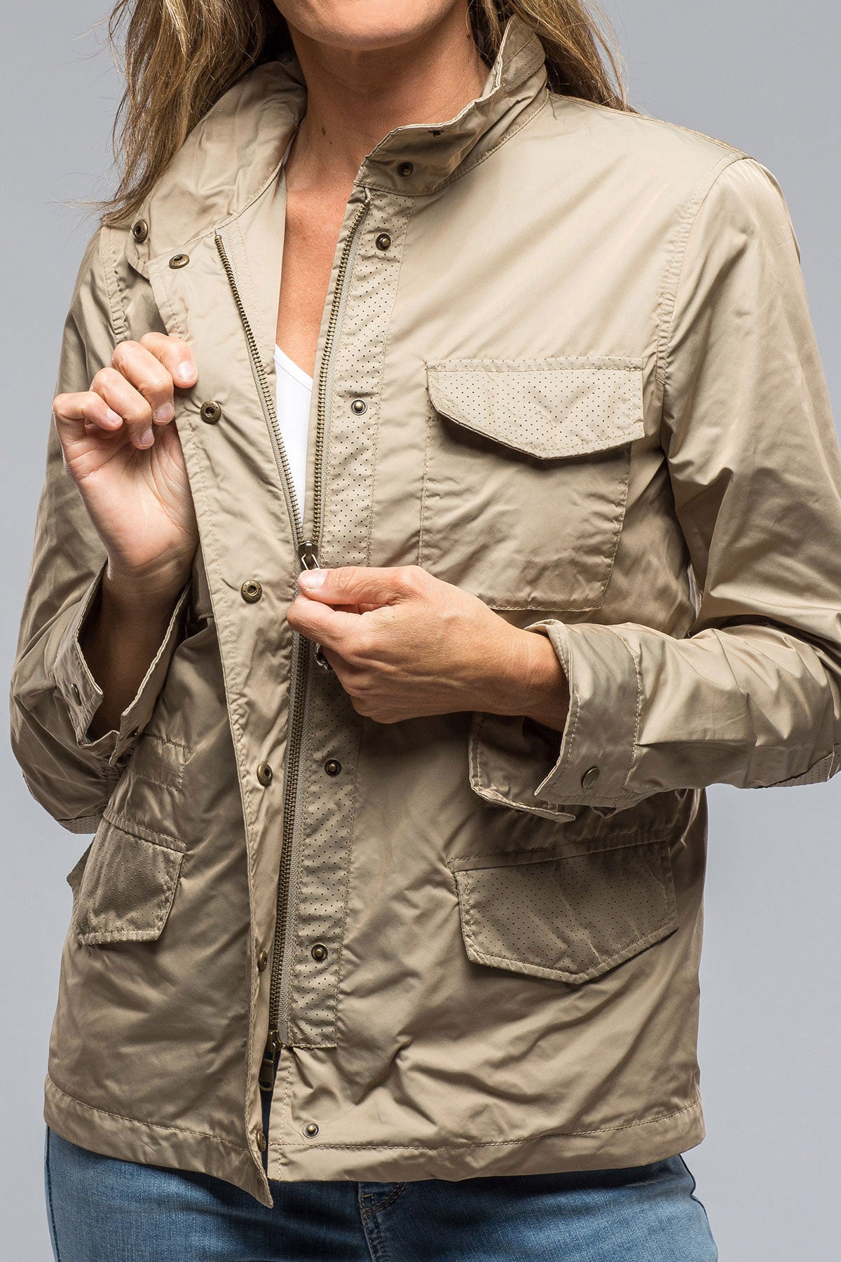 Gimo's Julie Lightweight Coat In Tan Warehouse - Ladies - Outerwear - Lightweight