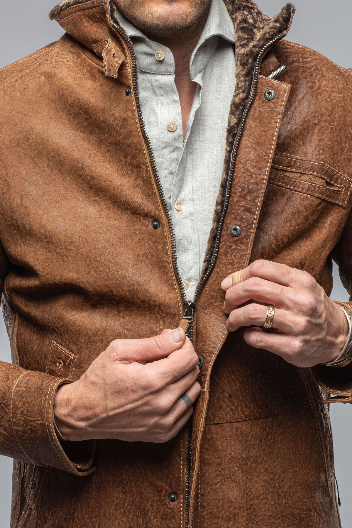 Gimo's Kodiak Shearling Samples - Mens - Outerwear - Shearling