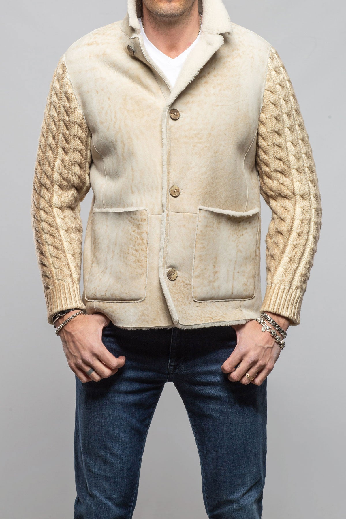 Gimo's Kreis Hybrid Shearling Samples - Mens - Outerwear - Shearling