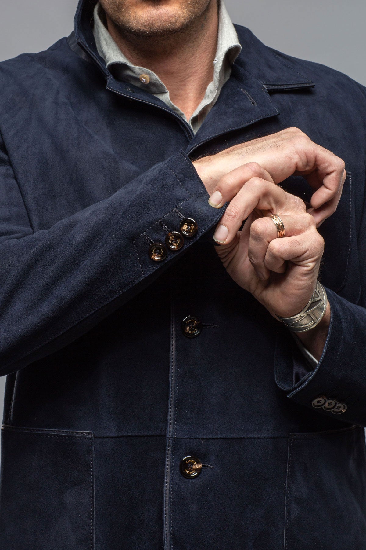 Gimo's Marley Hybrid Sport Coat In Navy Mens - Outerwear - Leather