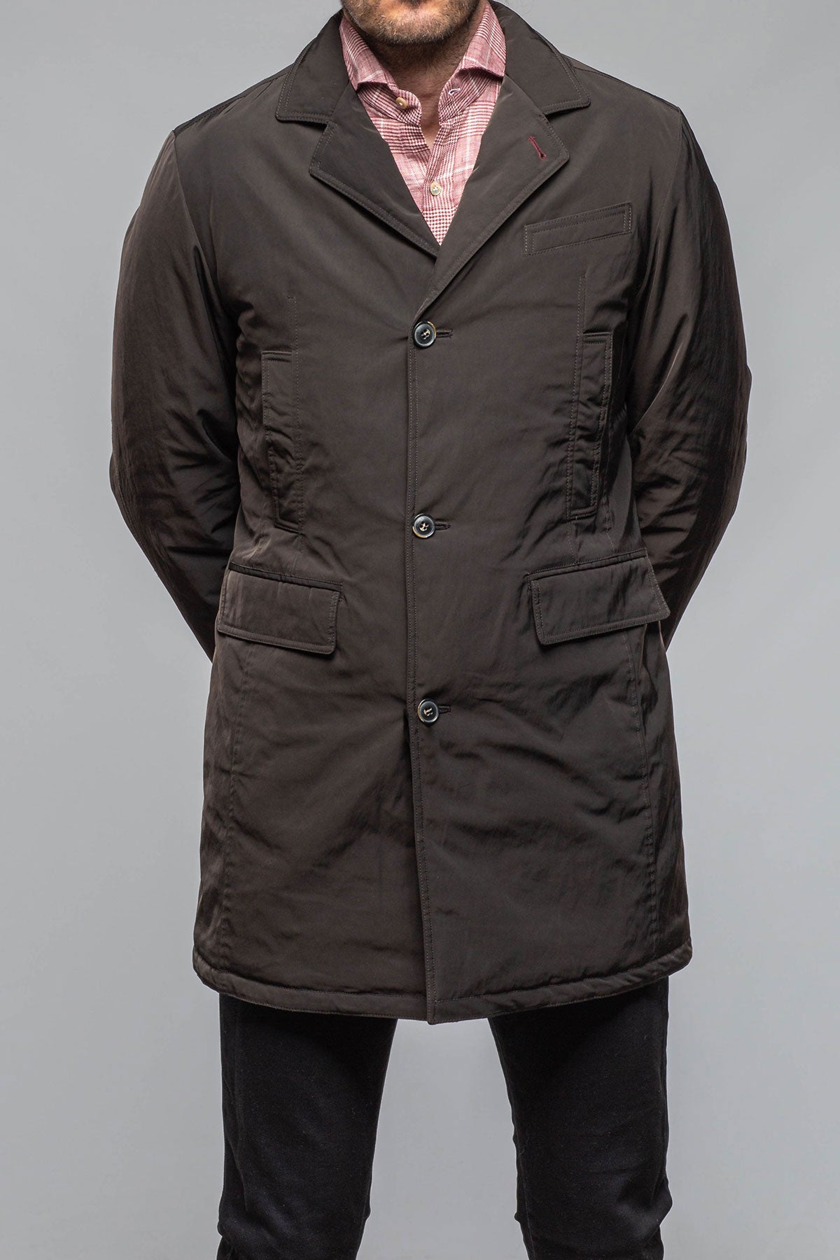 Gimo's Melvin Technical Overcoat Samples - Mens - Outerwear - Cloth