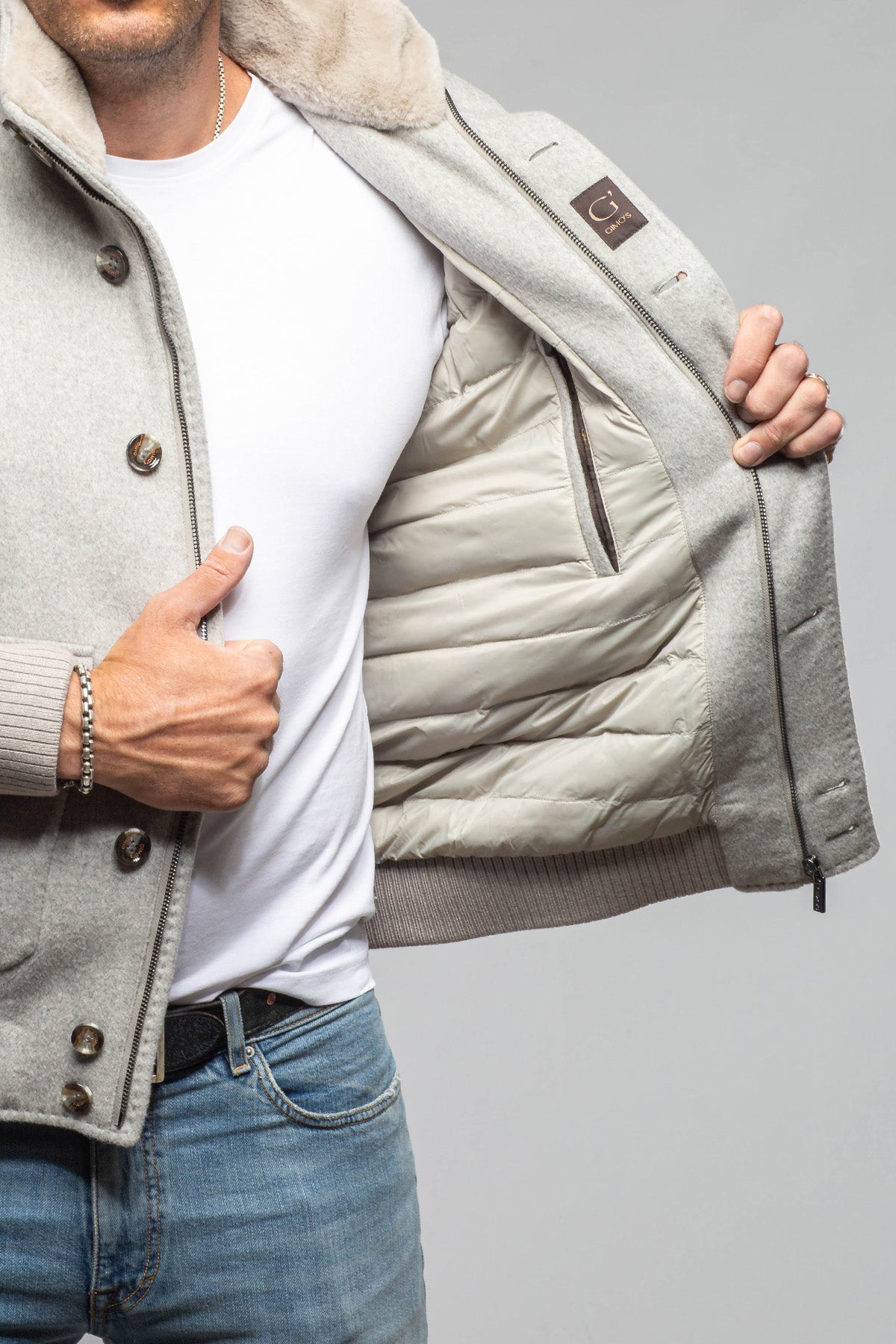Gimo's Morton Knit Bomber Samples - Mens - Outerwear - Cloth