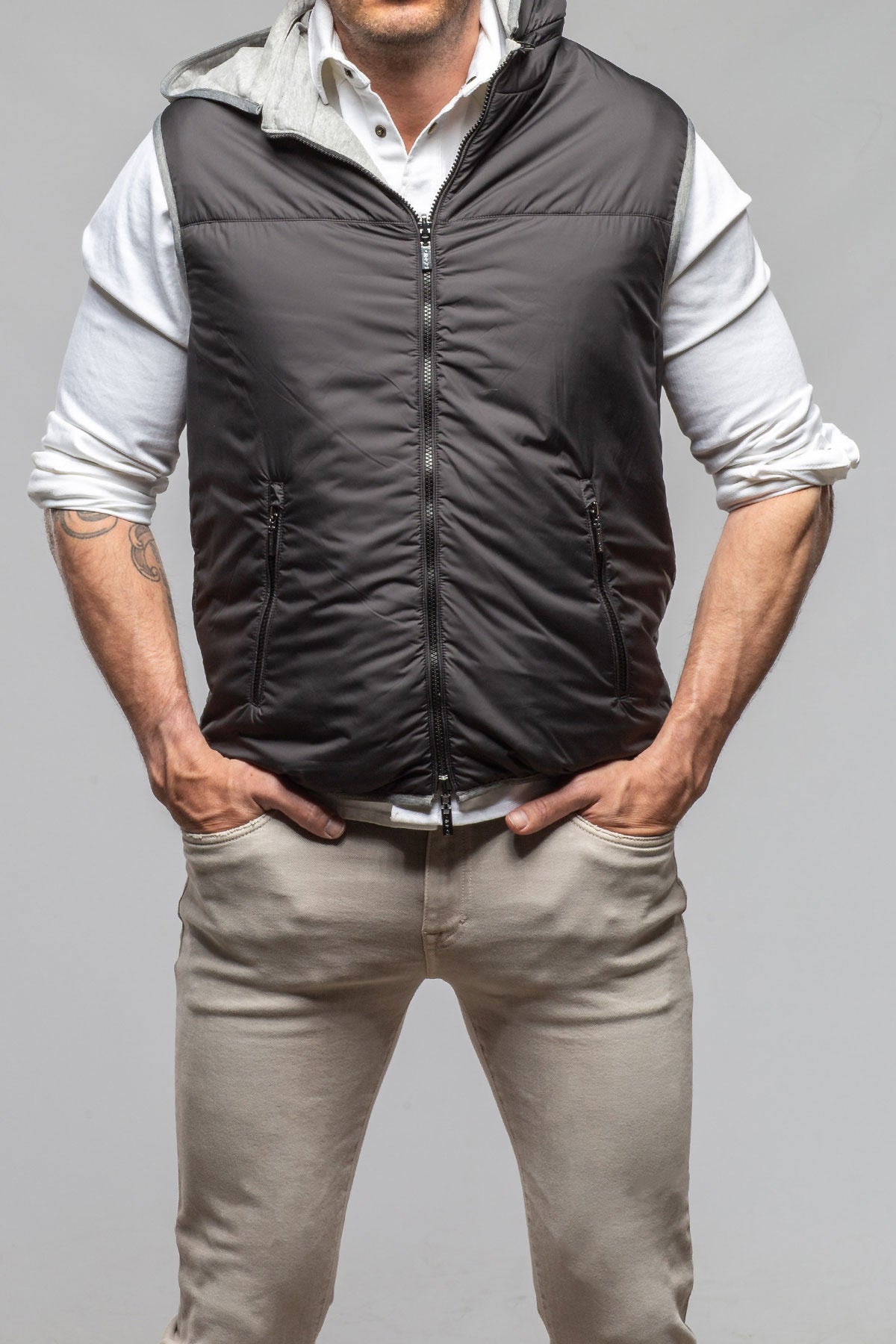 Reeves Reversible Vest | Samples - Mens - Outerwear - Cloth | Gimo's