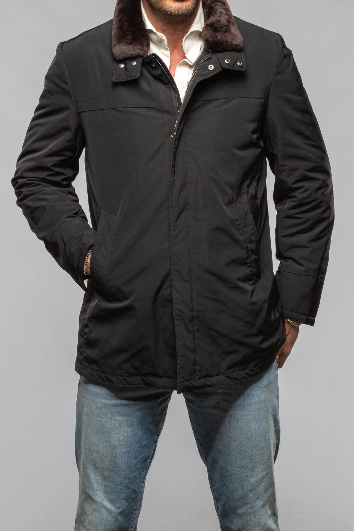 Gimo's Riva Overcoat In Black Warehouse - Mens - Outerwear - Cloth