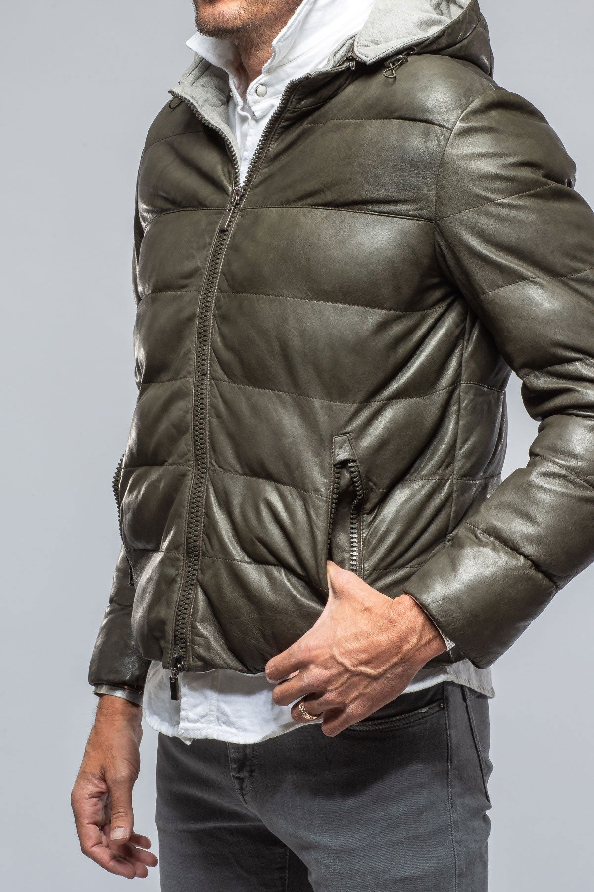 Gimo's St. Anton Leather Puffer Samples - Mens - Outerwear - Leather