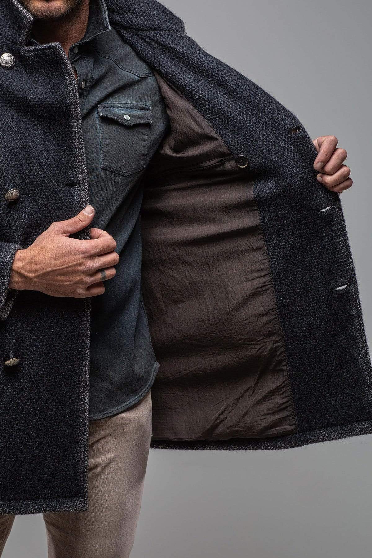 Gimo's St. Christoff Wool Jacket In Navy Mens - Outerwear - Cloth