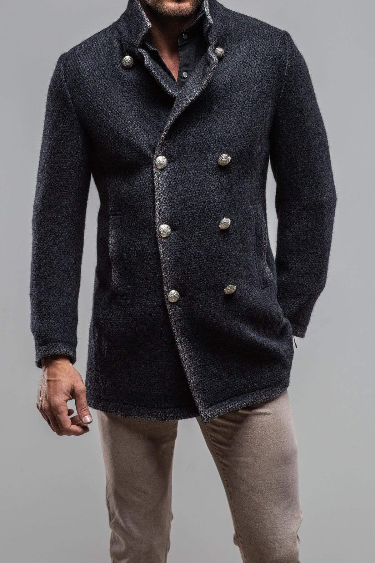 Gimo's St. Christoff Wool Jacket In Navy Mens - Outerwear - Cloth