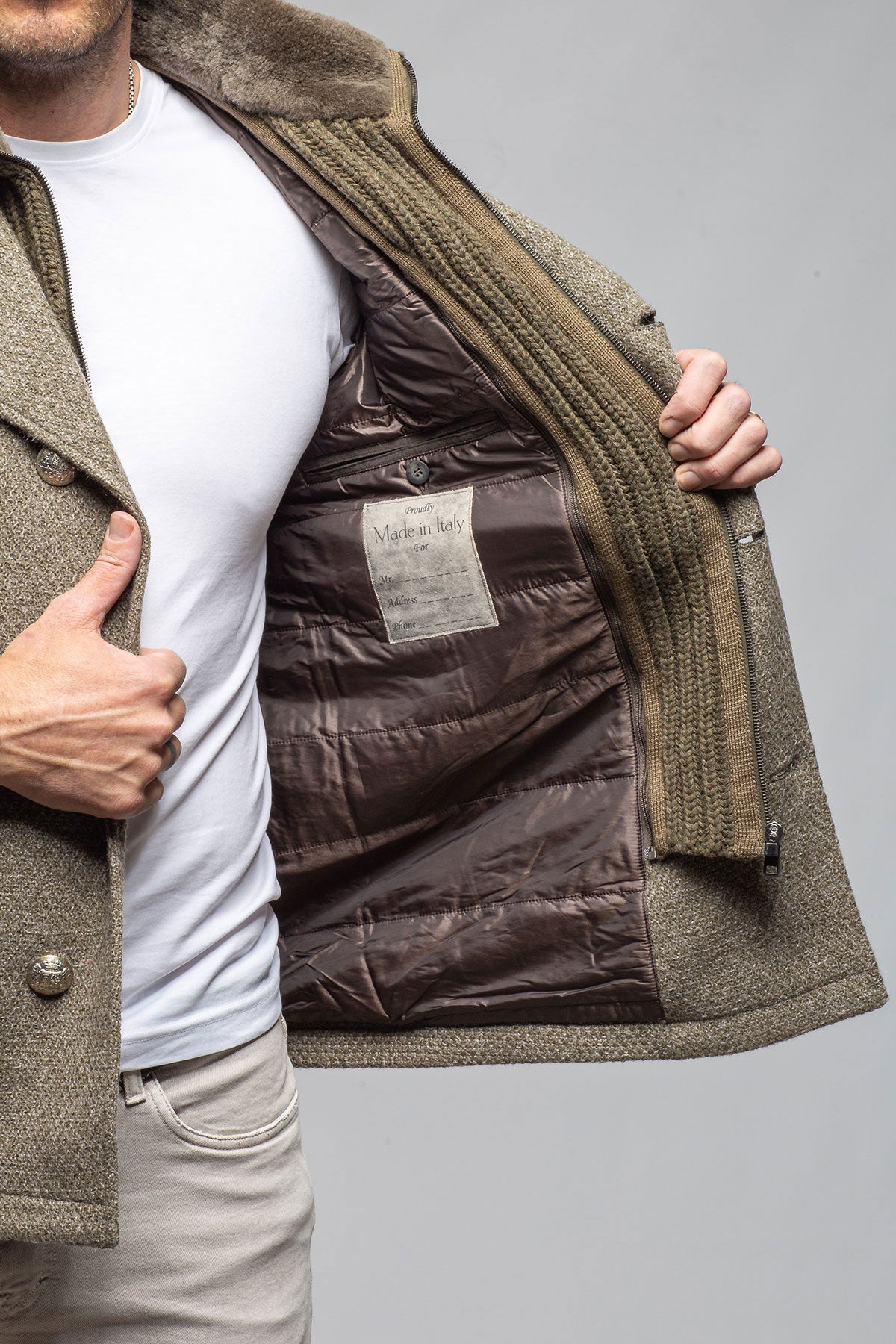 Gimo's Wren Knit Coat Samples - Mens - Outerwear - Cloth