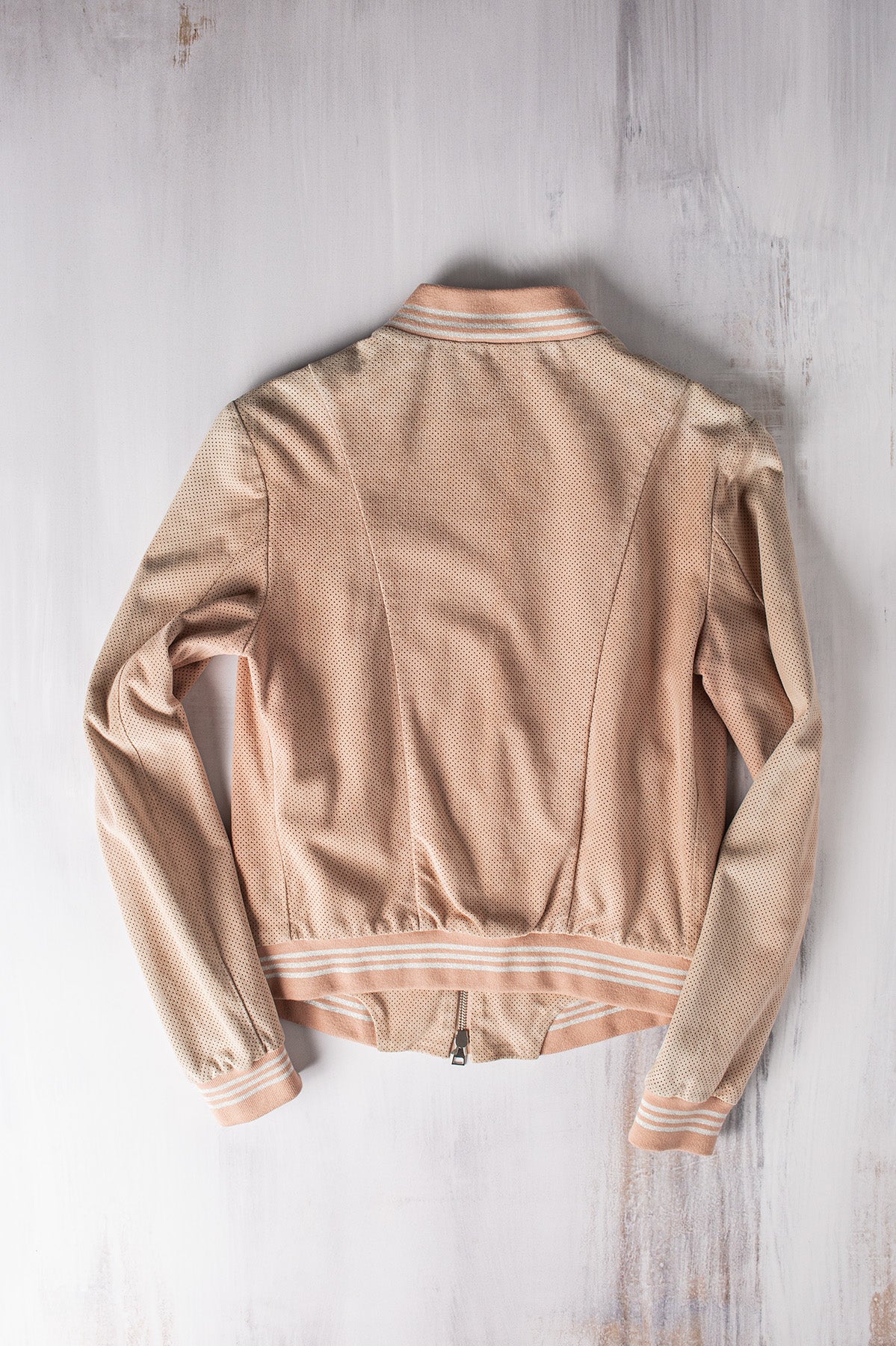 Gollatti Rania Perforated Baseball Jacket Samples - Ladies - Outerwear - Leather