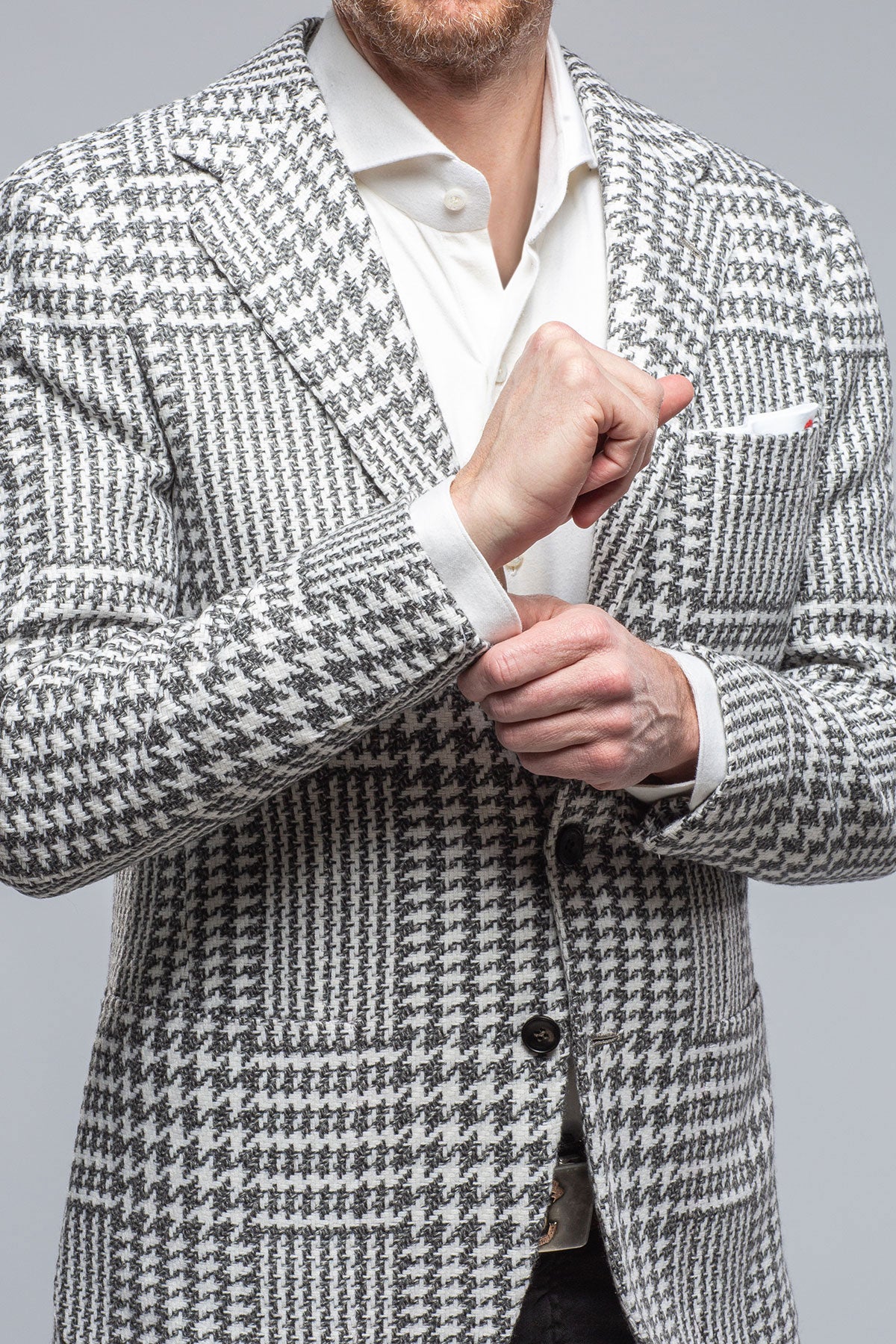 Hanan Cashmere Sport Coat in Grey | Mens - Tailored - Sport Coats | Kiton