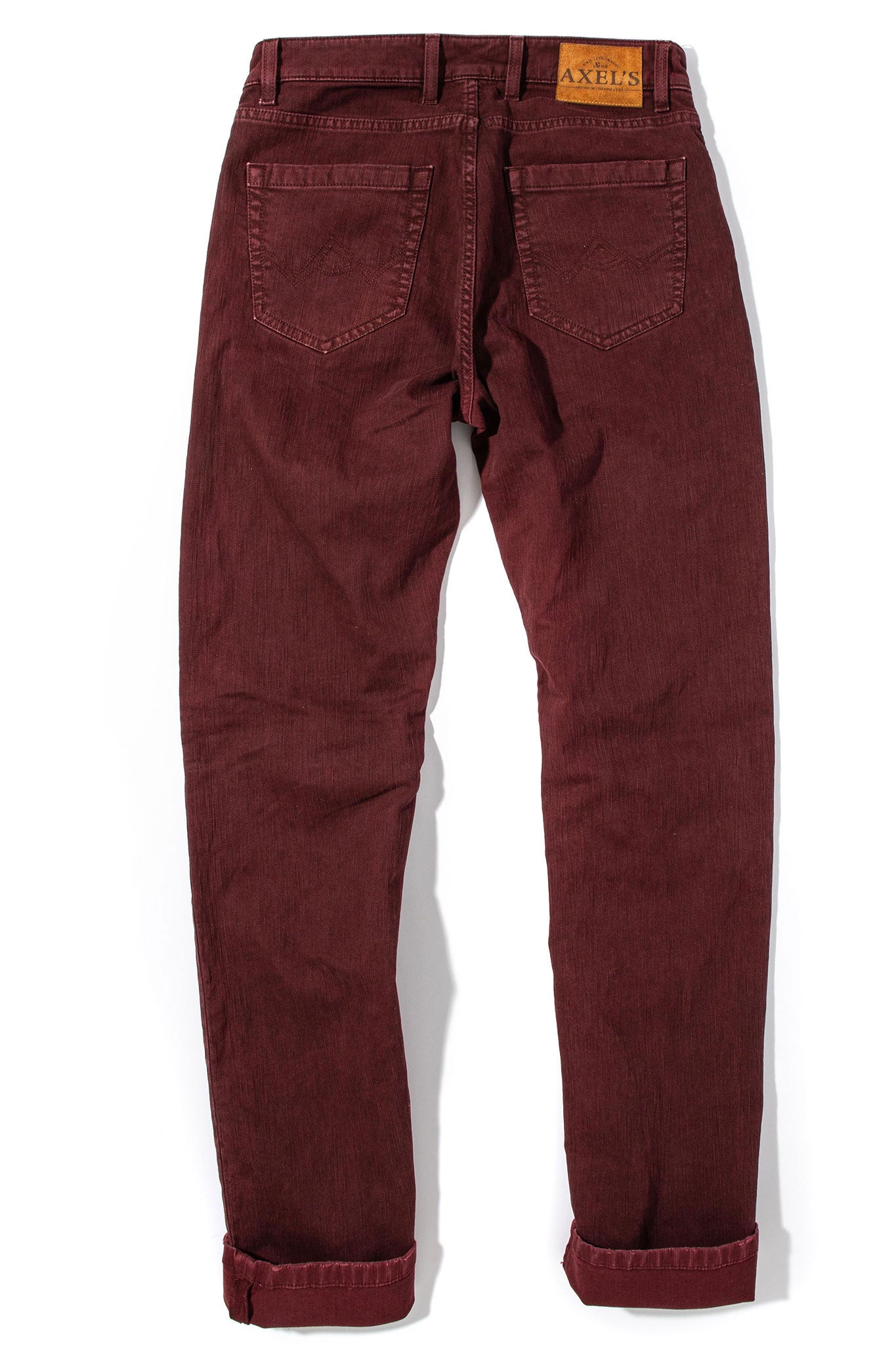 Silverton Colored Denim In Bordeaux | Mens - Pants - 5 Pocket | Axel's Premium Denim