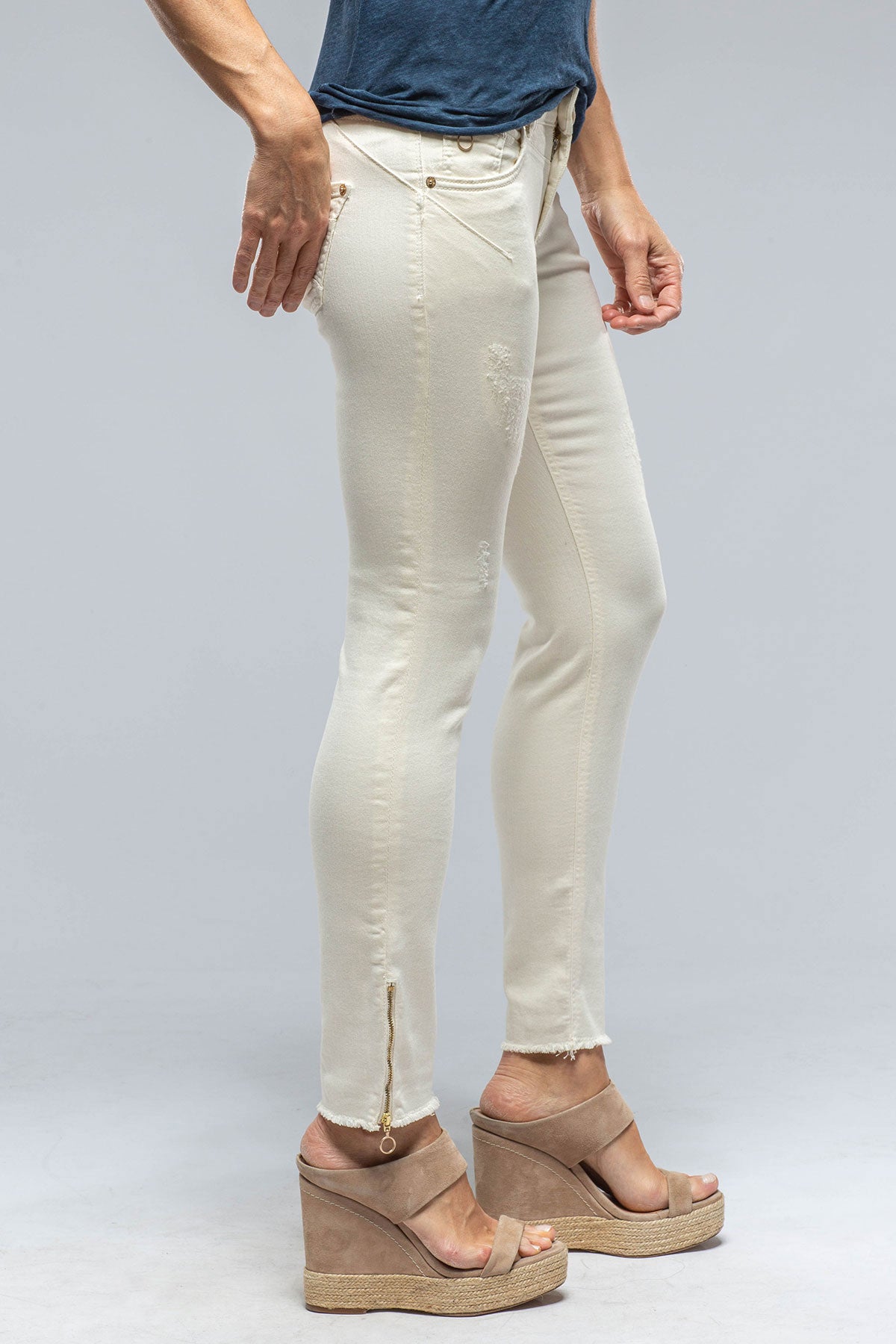 MAC Rich Slim Chic In Antique White | Ladies - Pants - Jeans | Mac Jeans