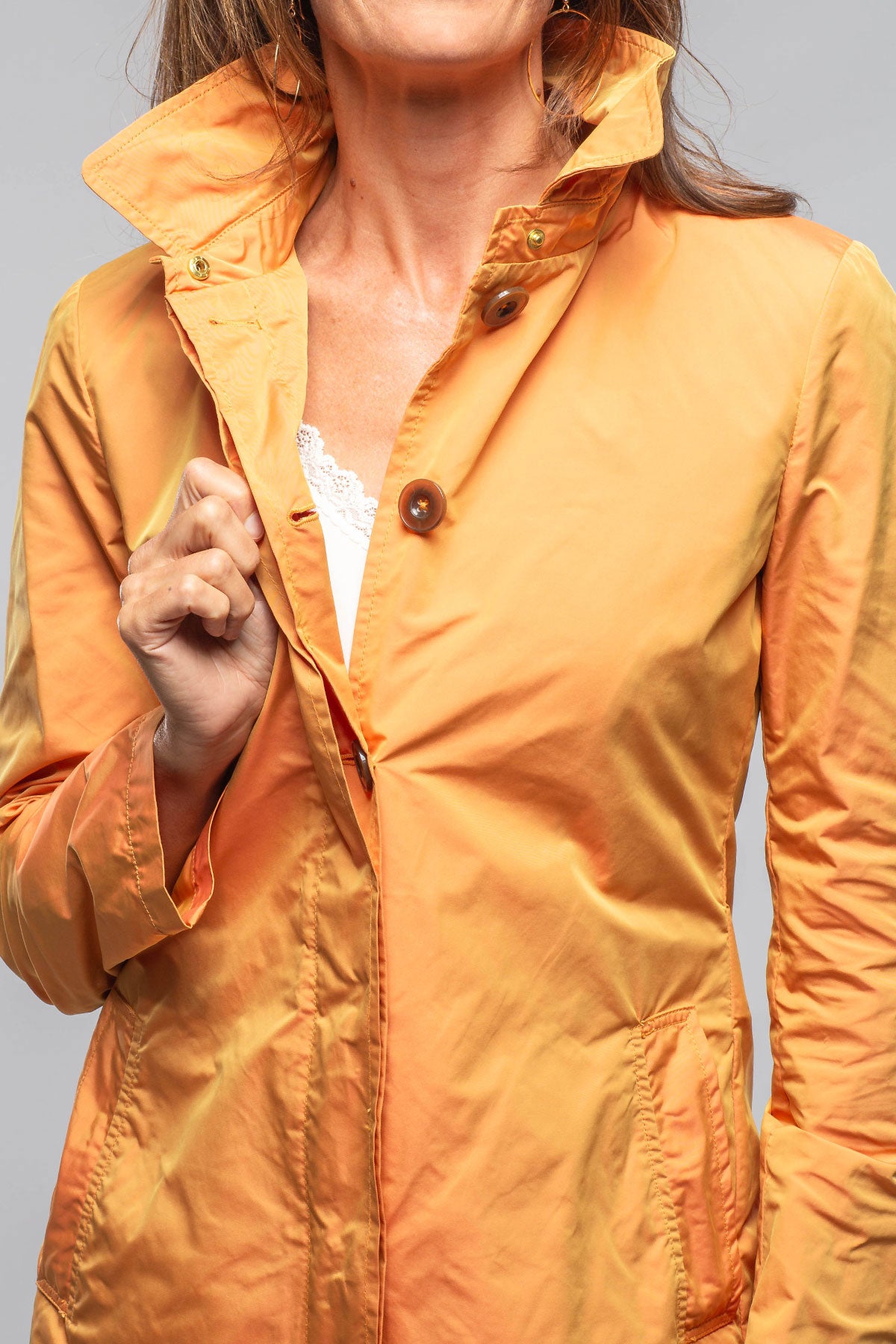 Virginia Lightweight Jacket in Tangerine | Warehouse - Ladies - Outerwear - Lightweight | Gimo's