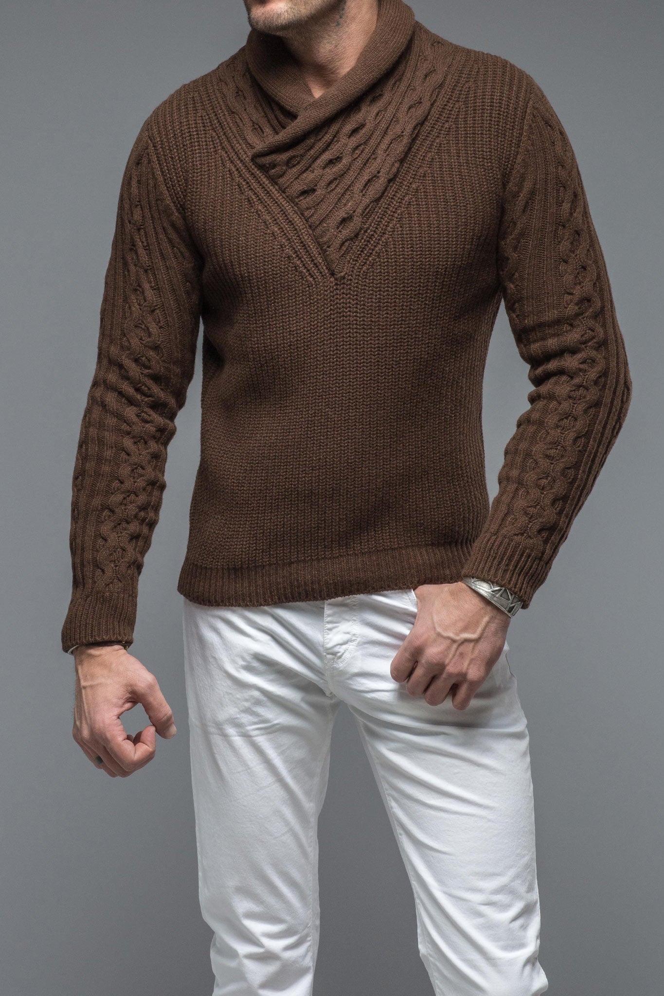 Malte Cashmere Sweater | Mens - Sweaters | Robert Comstock