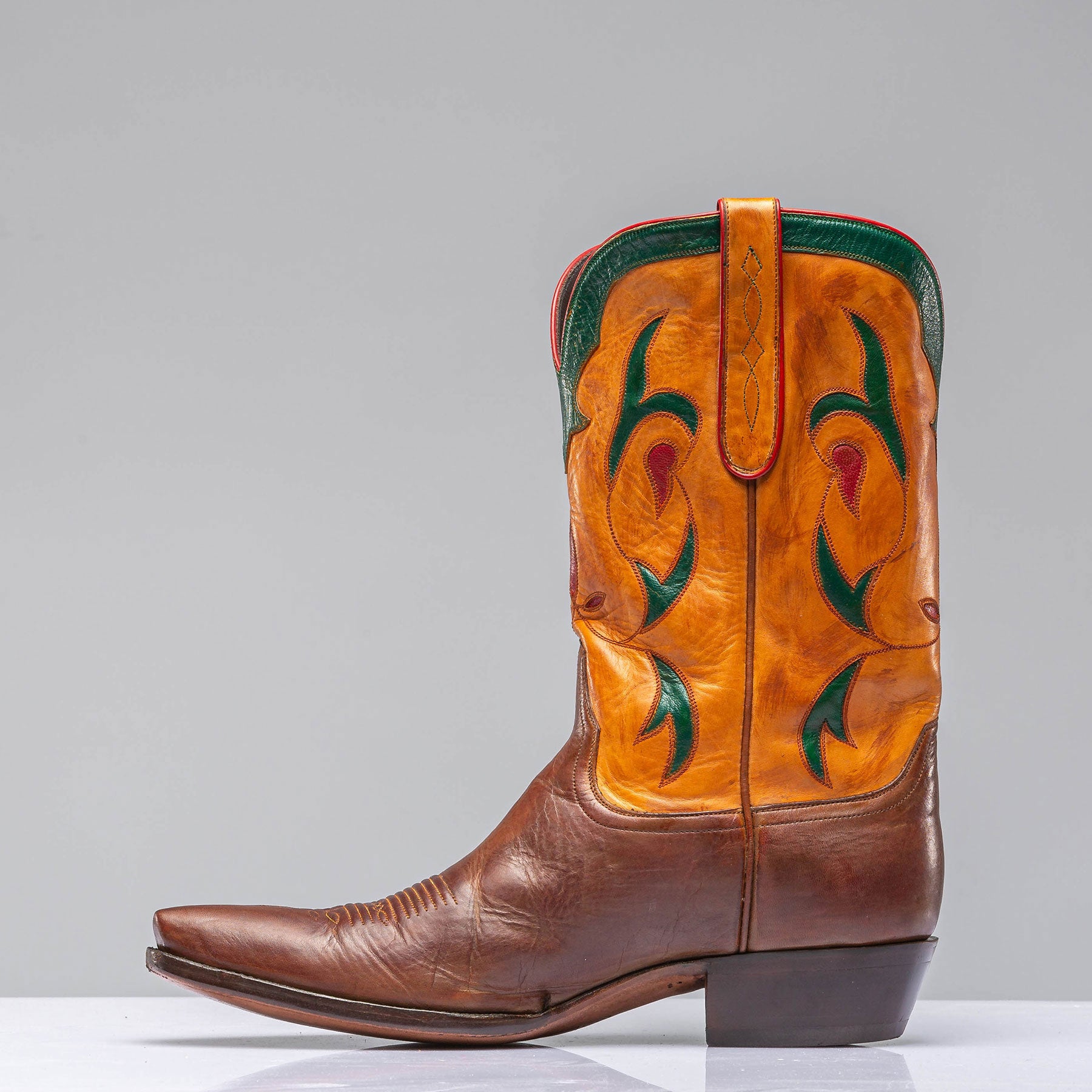 Refurbished Ranch Hand Vintage Inlaid Boots | Mens - Cowboy Boots | Stallion Boots