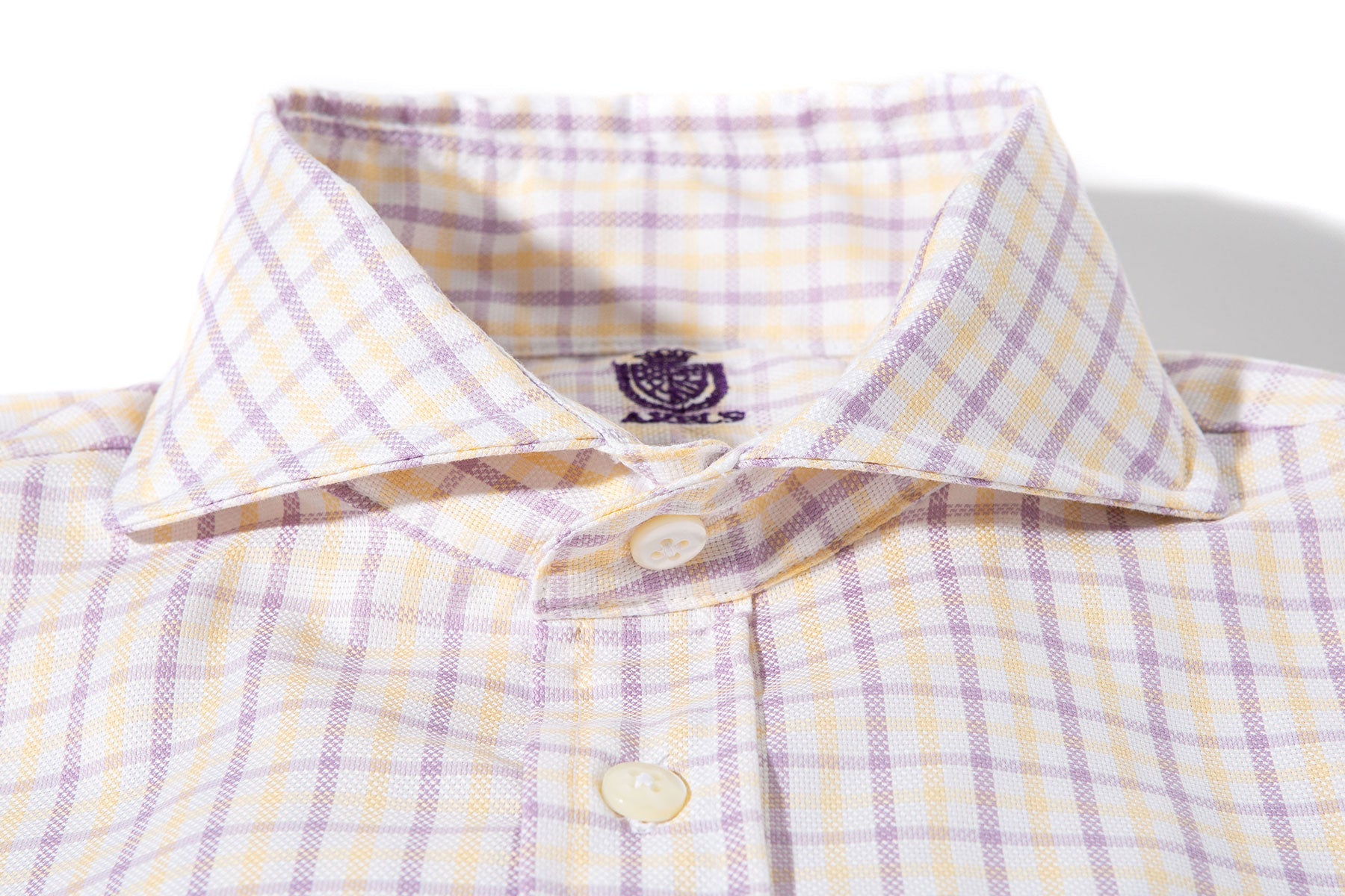 Thompson Check in Yellow and Purple | Mens - Shirts - Dress | Axels-Is