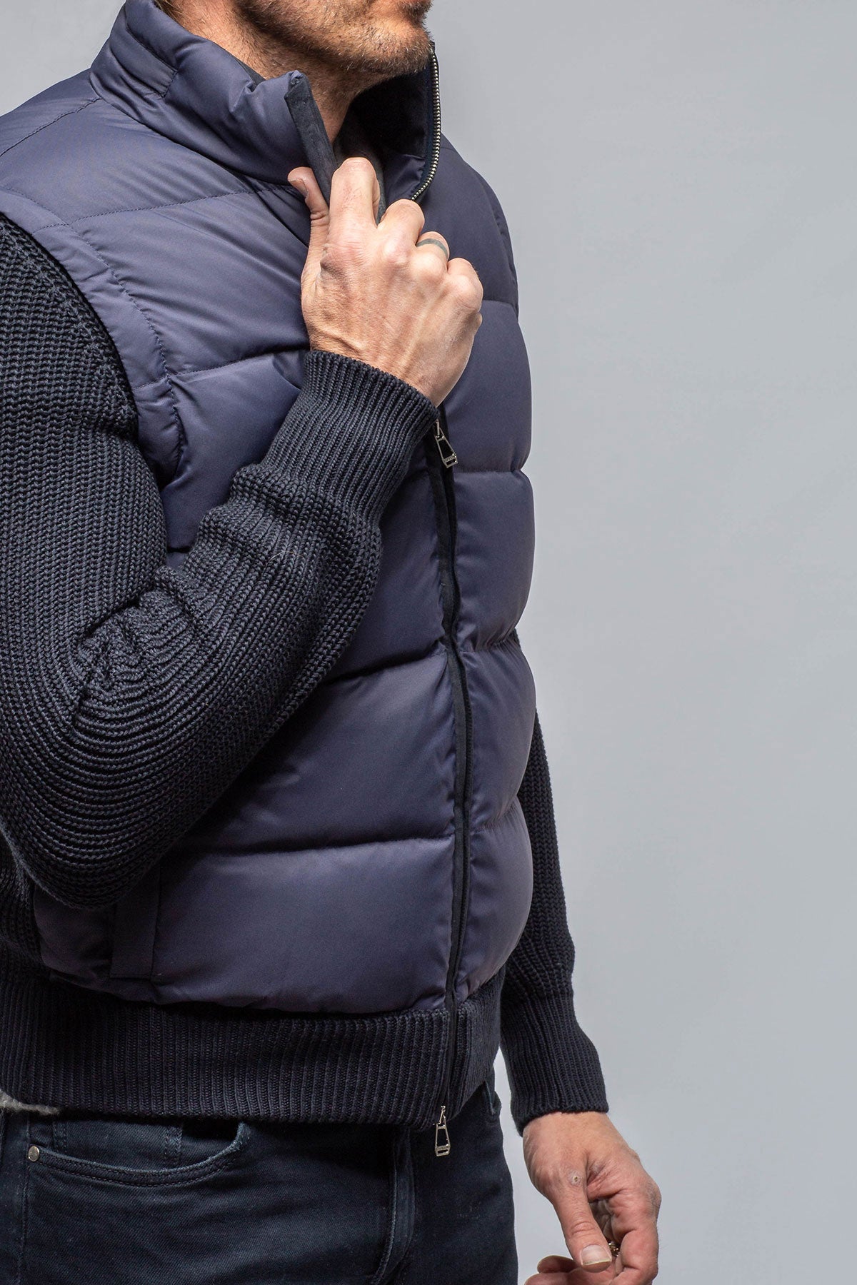 Ideeogram Cuso Jacket Combo Bomber In Navy Mens - Outerwear - Cloth