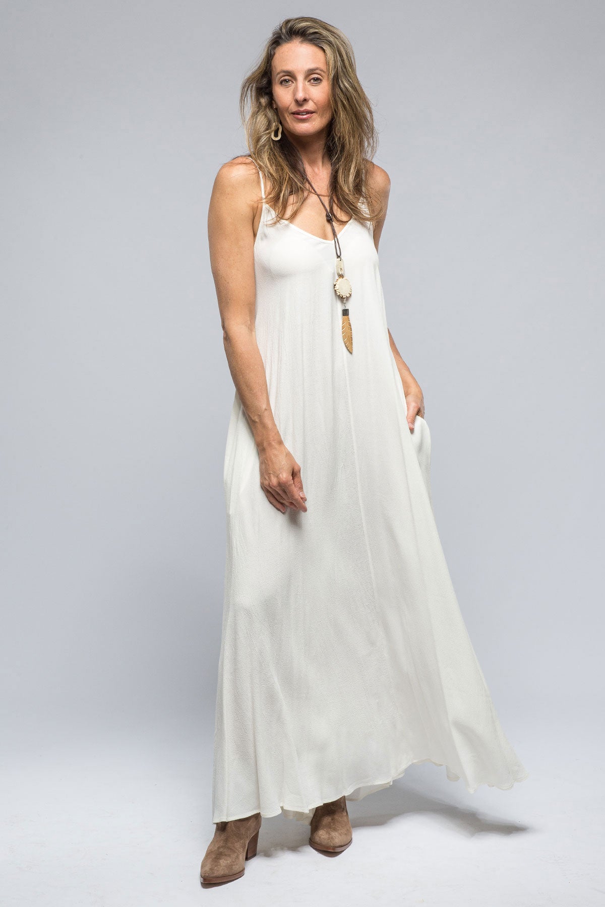 Parachute Dress In White