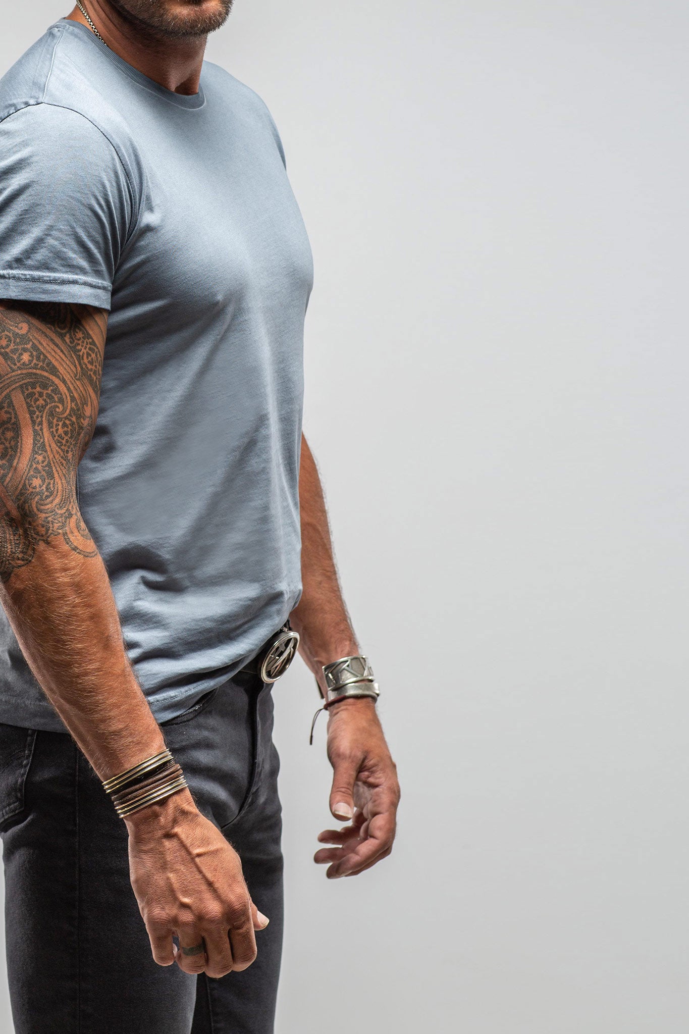 Pismo Cotton Tee In Capri | Mens - Shirts - T-Shirts | Georg Roth