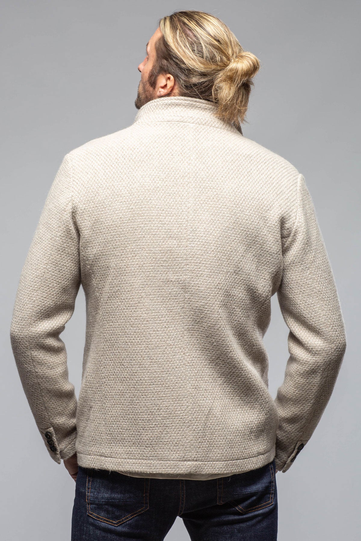 Halifax Knit Coat in Stone | Warehouse - Mens - Outerwear - Cloth | Gimo's