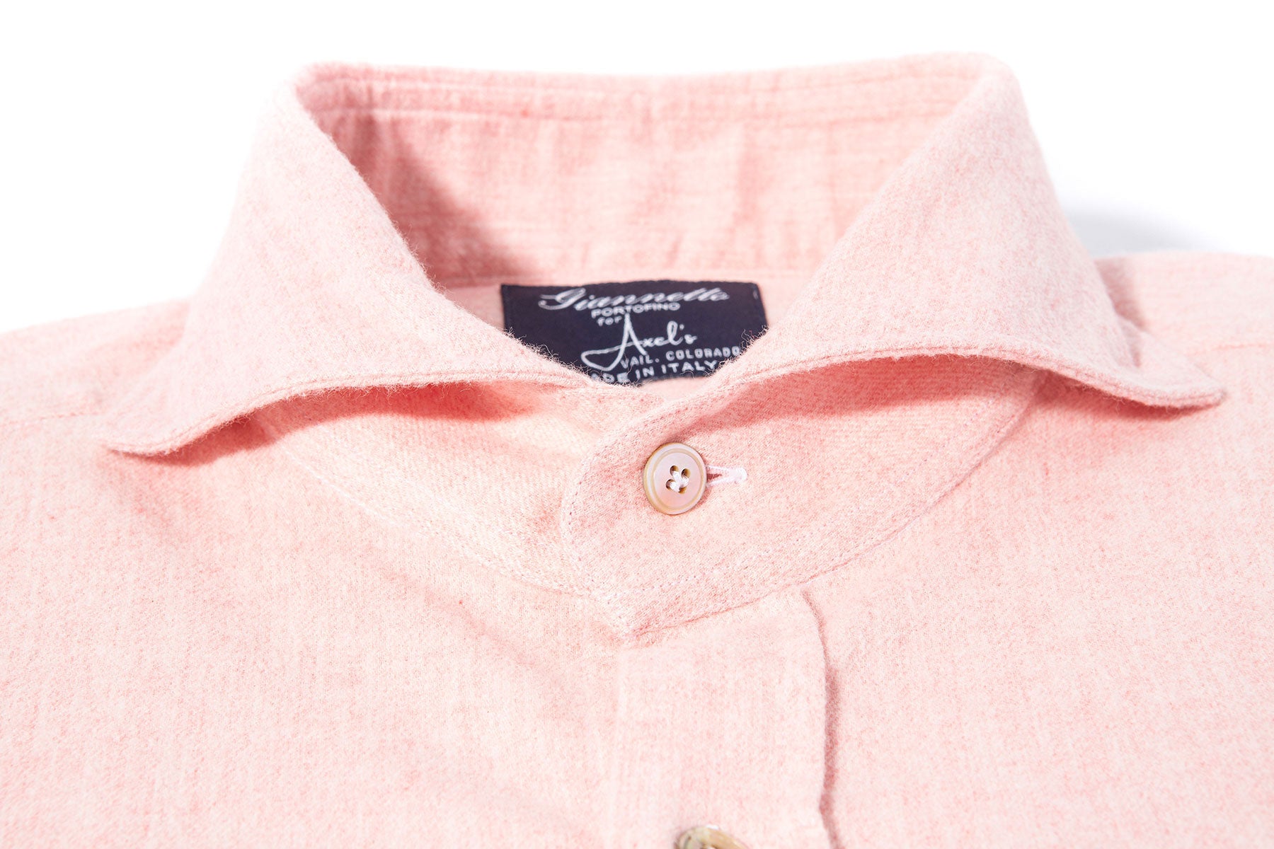 Bissell Cotton Flannel in Light Pink | Mens - Shirts - Dress | Giannetto Portofino
