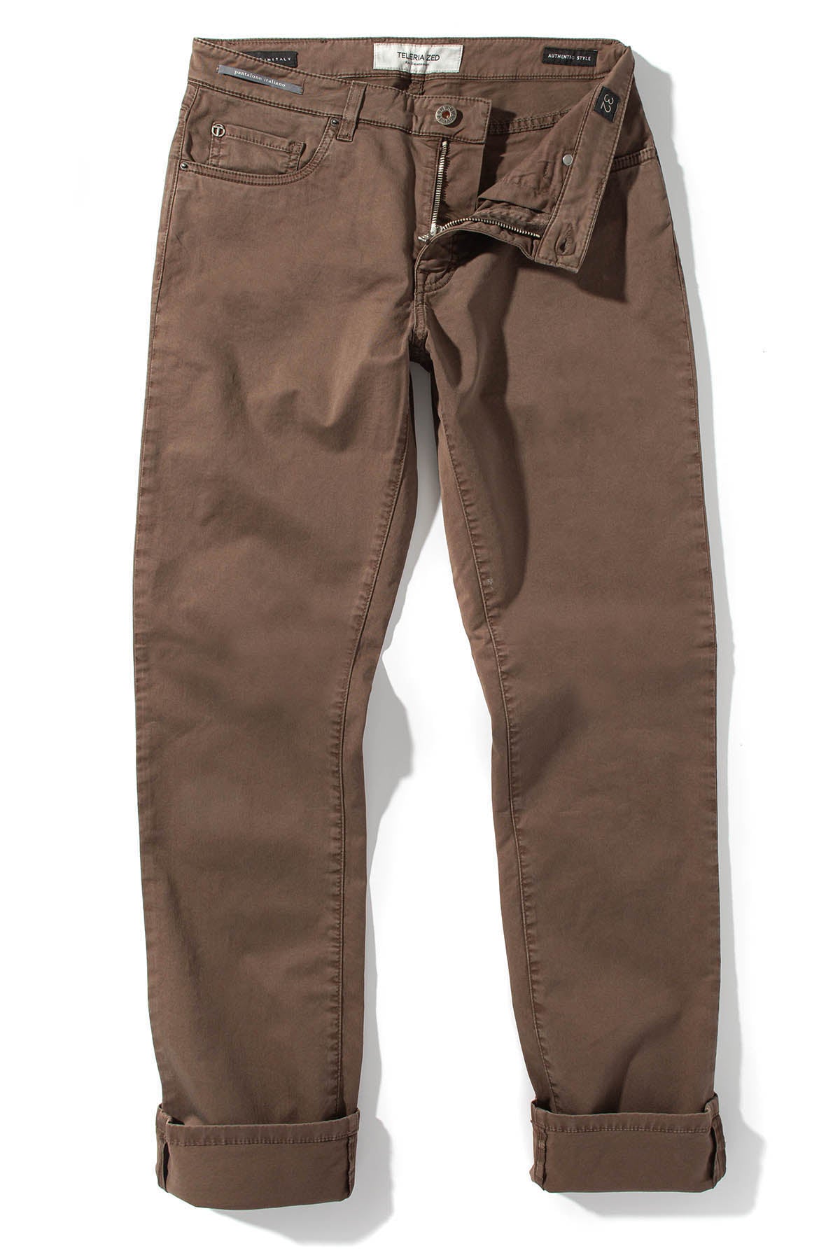 Summit 5-Pocket Cotton Twill In Fango | Mens - Pants - 5 Pocket | Teleria Zed