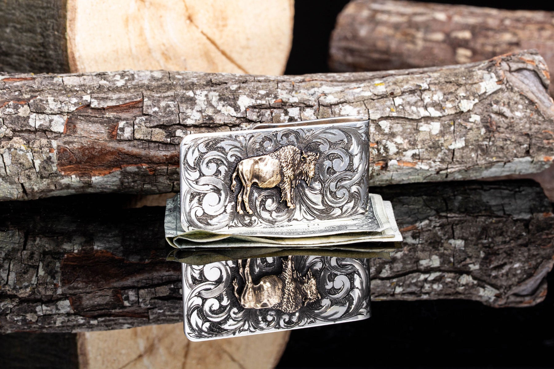 Austin 14k Buffalo Money Clip | Mens - Accessories - Money Clips | American Buckle Collection