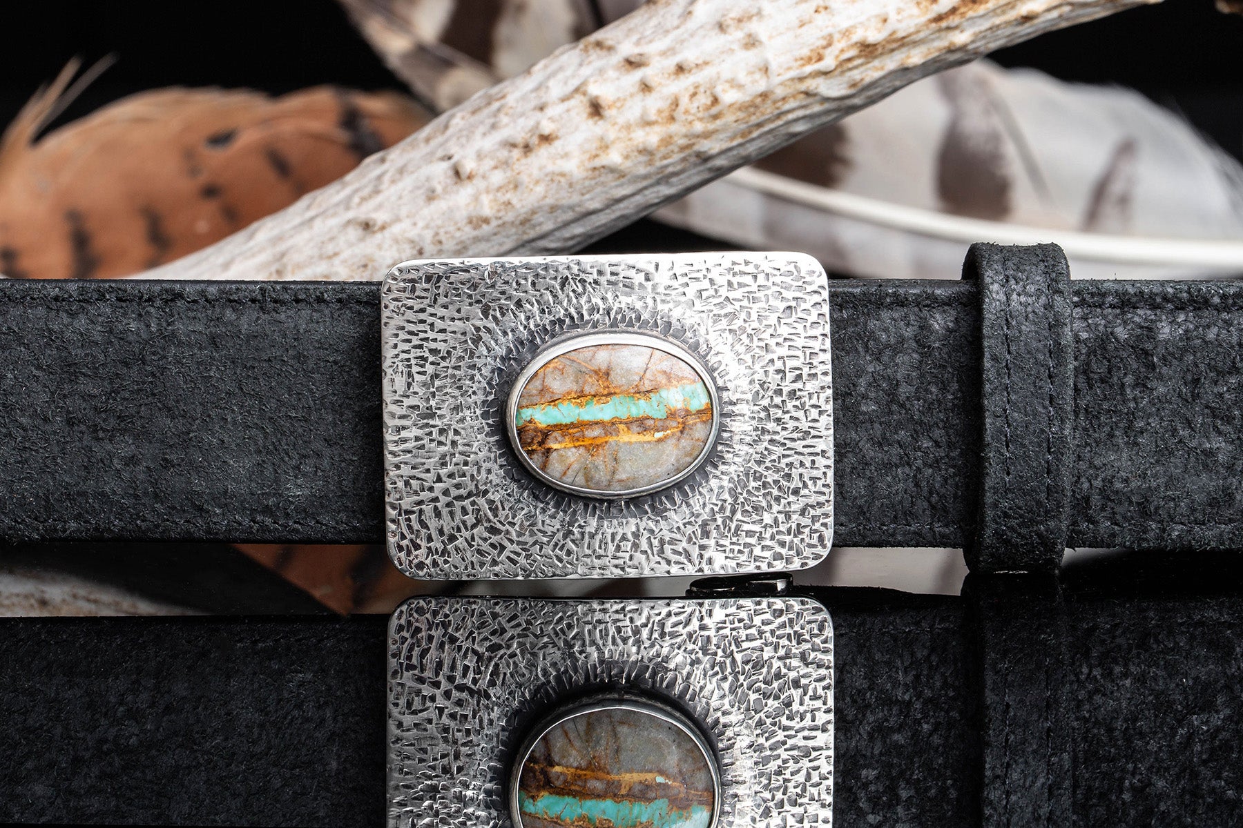 Mesa Hammered Turquoise Buckle