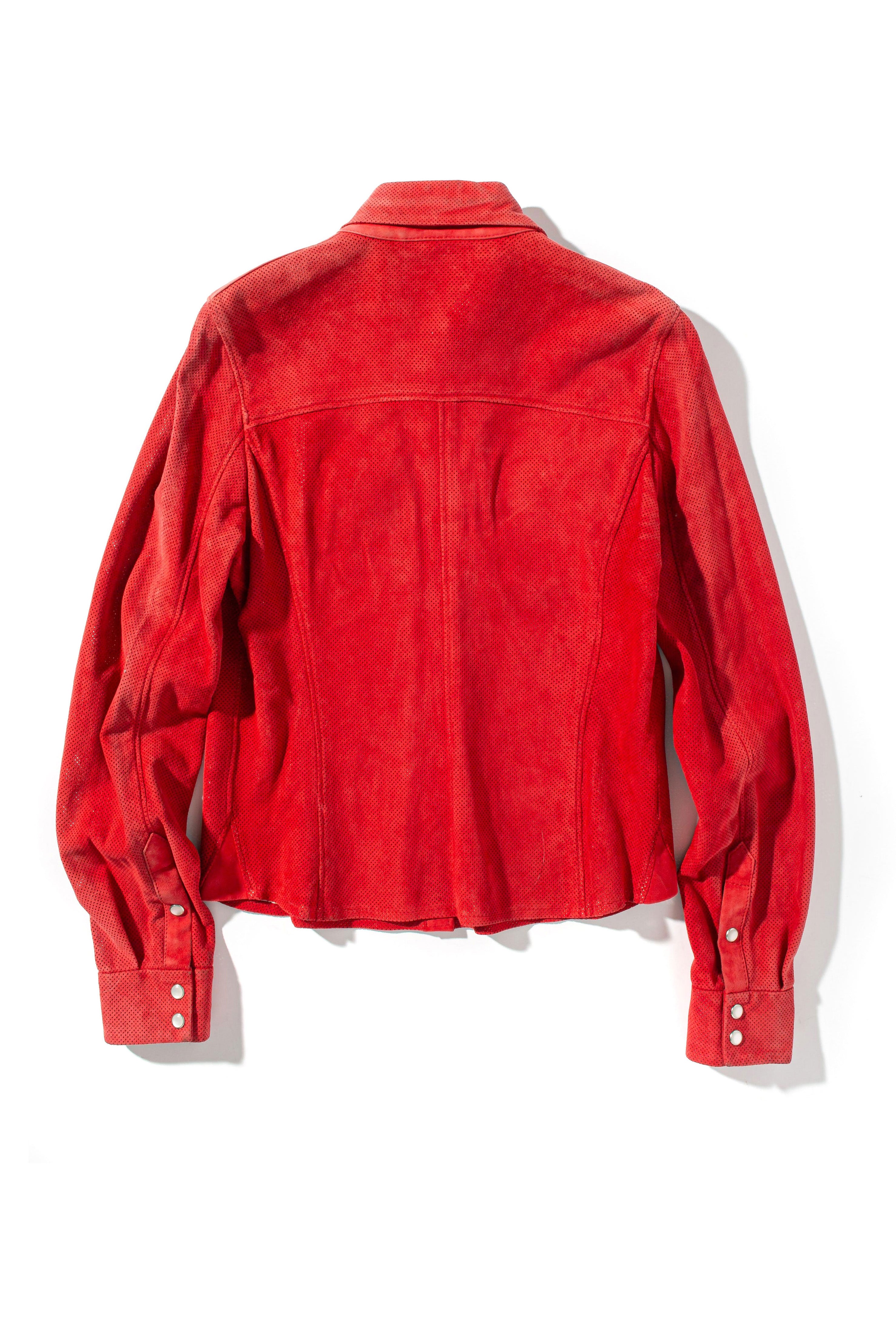 BG Perforated Snap Shirt | Samples - Ladies - Outerwear - Closeouts | Gollatti