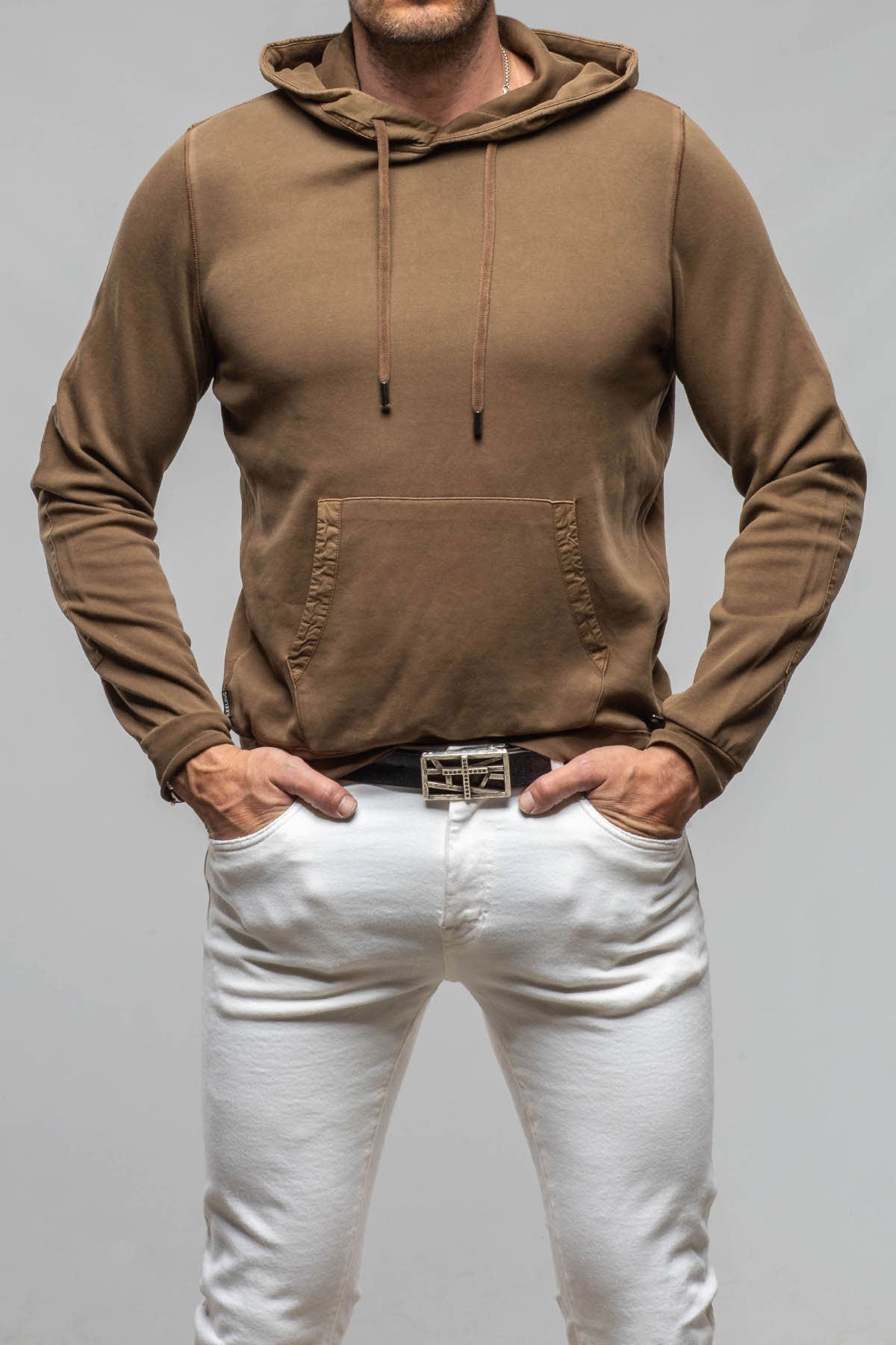 Luba Hoodie In Mocha | Mens - Outerwear - Overshirts | Keeling