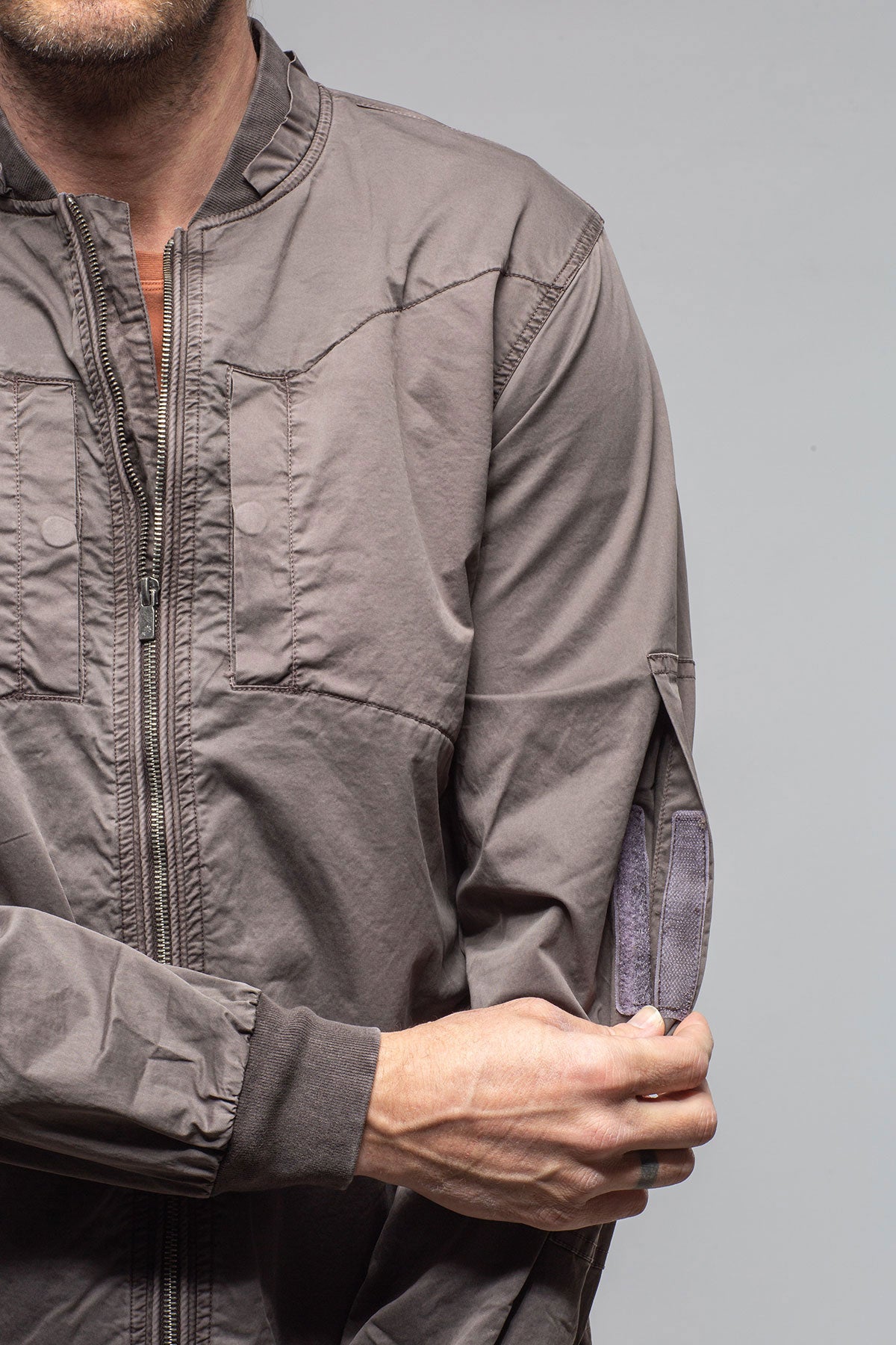 Nauru Cargo Jacket In Black Bean | Mens - Outerwear - Lightweight | Keeling