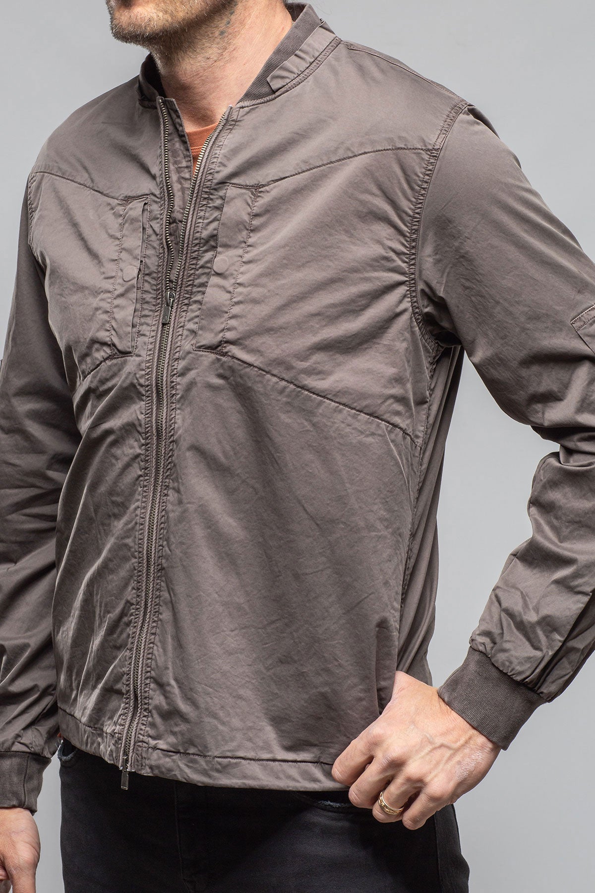 Nauru Cargo Jacket In Black Bean | Mens - Outerwear - Lightweight | Keeling