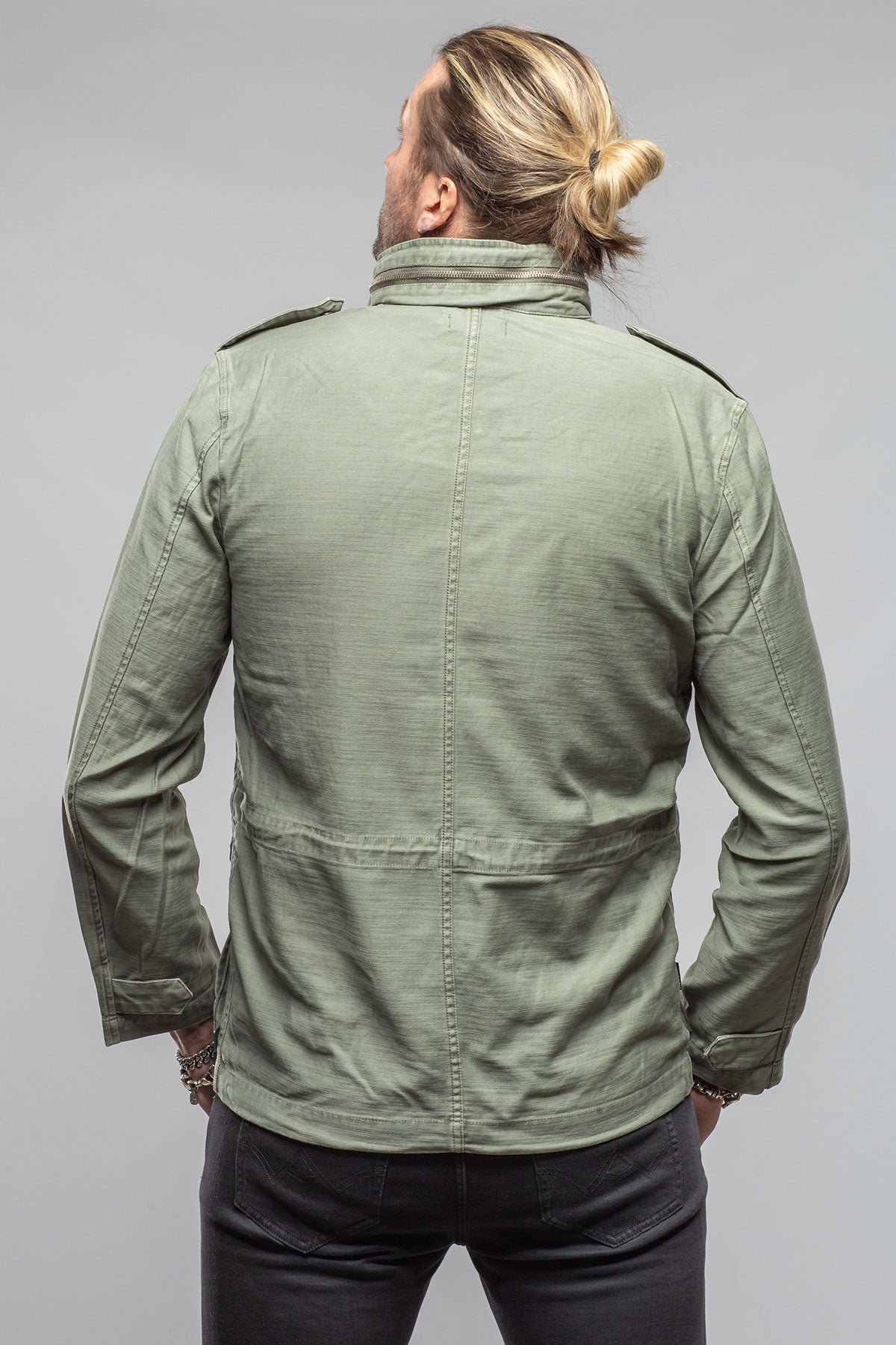 Savu Linen Jacket In Desert Sage | Mens - Outerwear - Lightweight | Keeling