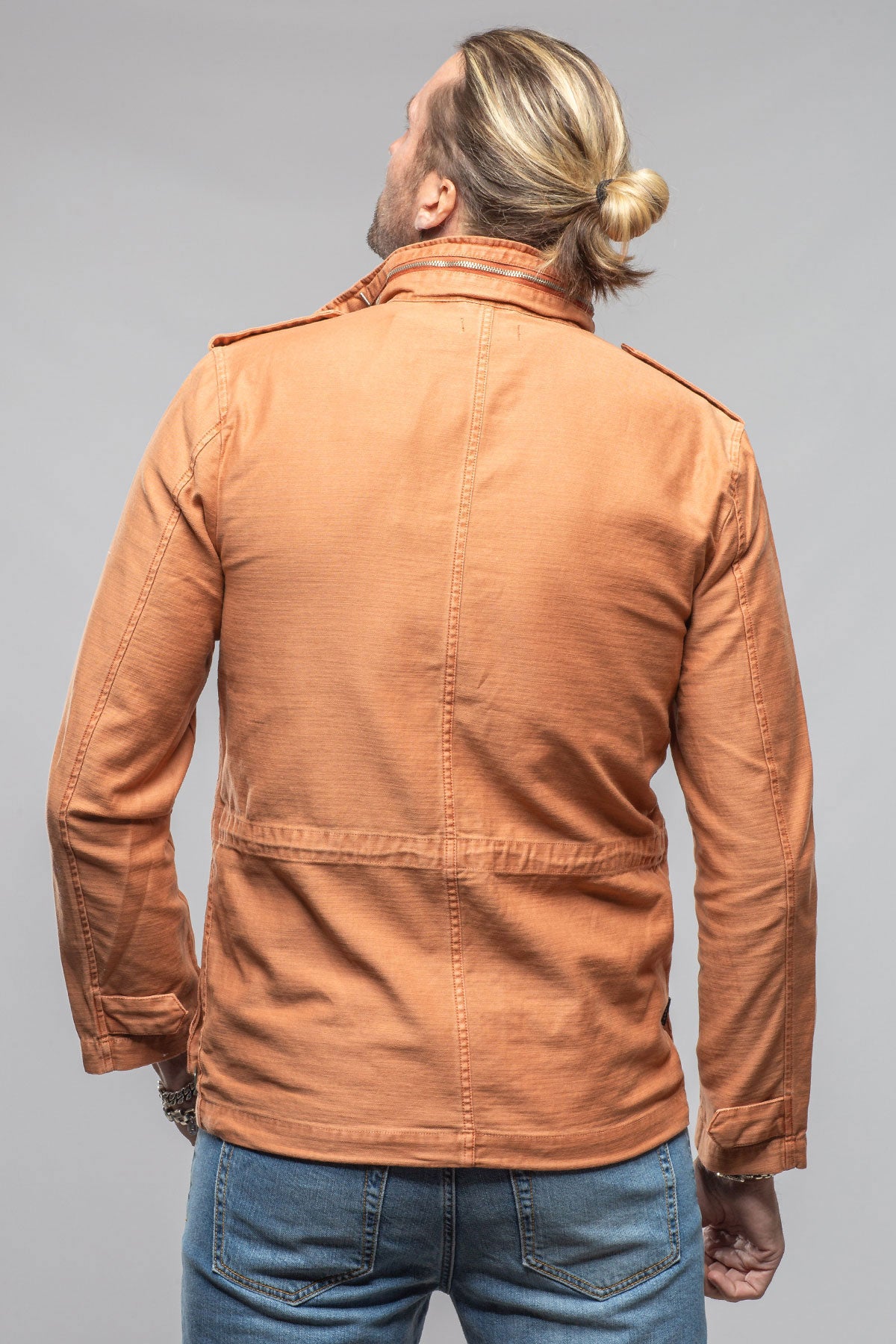 Keeling Savu Linen Jacket In Marmalade Mens - Outerwear - Lightweight