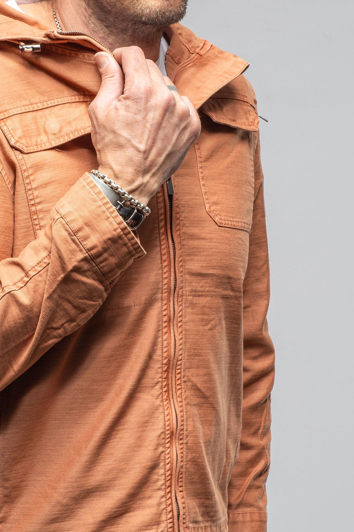 Taiwan Cargo Jacket In Marmalade | Mens - Outerwear - Lightweight | Keeling