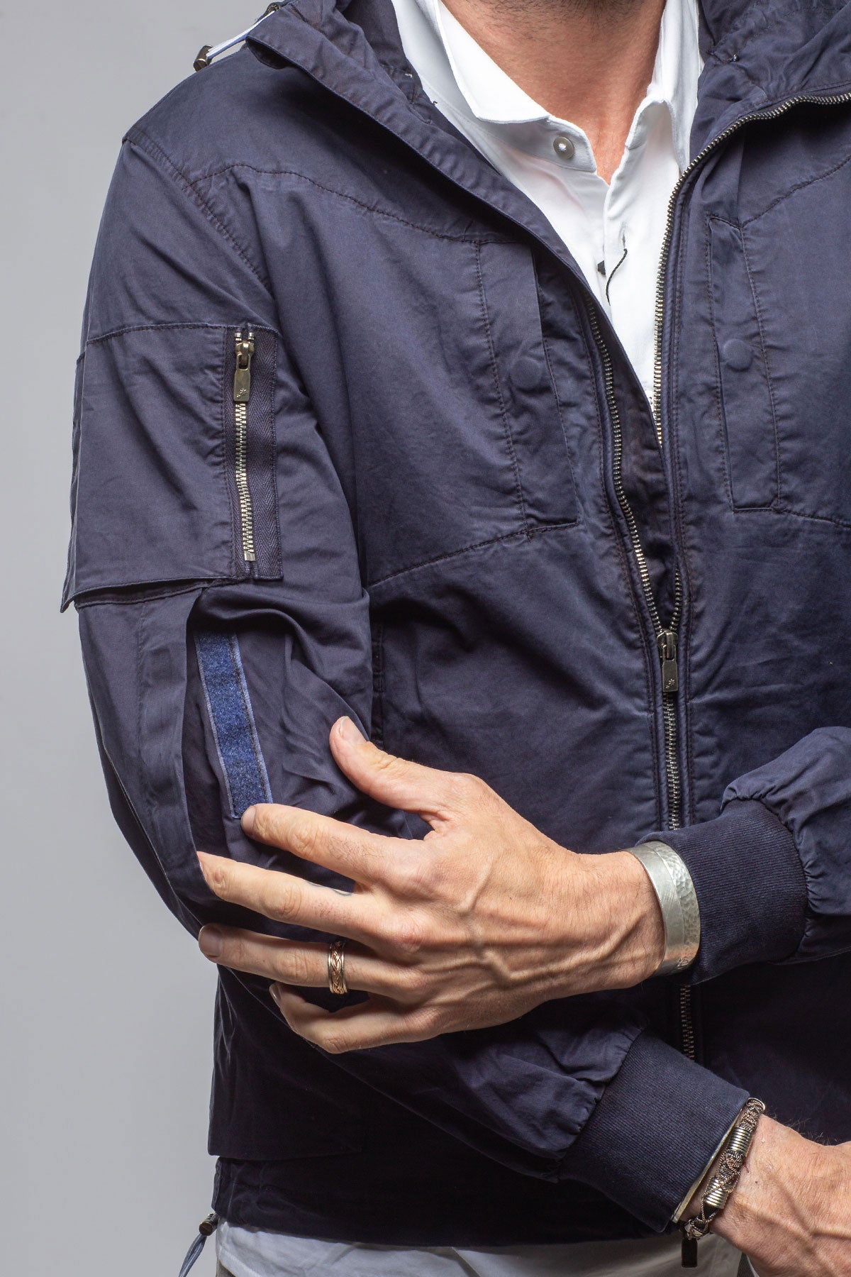 Keeling Tavalu Utility Jacket In Dark Navy Mens - Outerwear - Lightweight