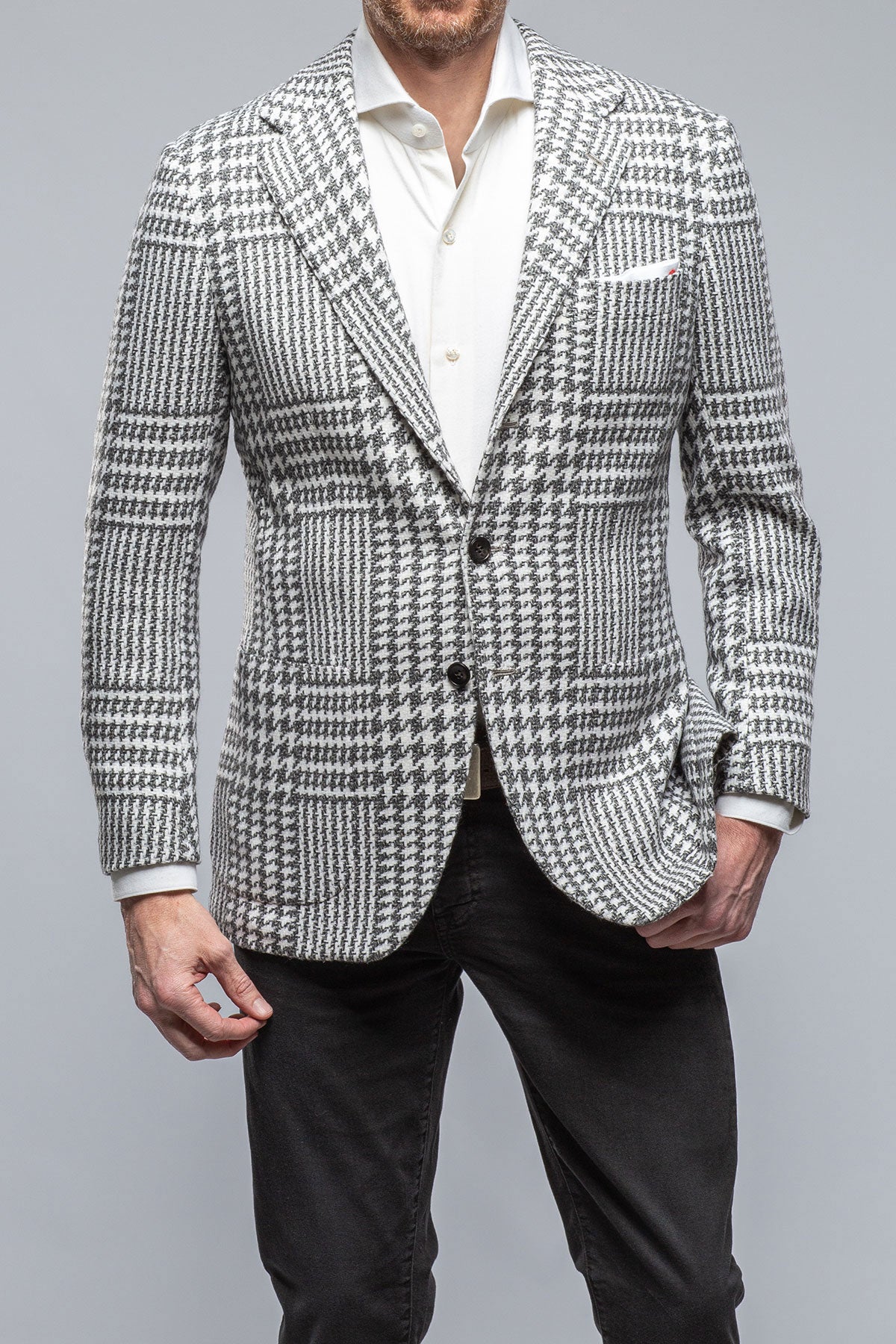 Kiton Hanan Cashmere Sport Coat in Grey Mens - Tailored - Sport Coats