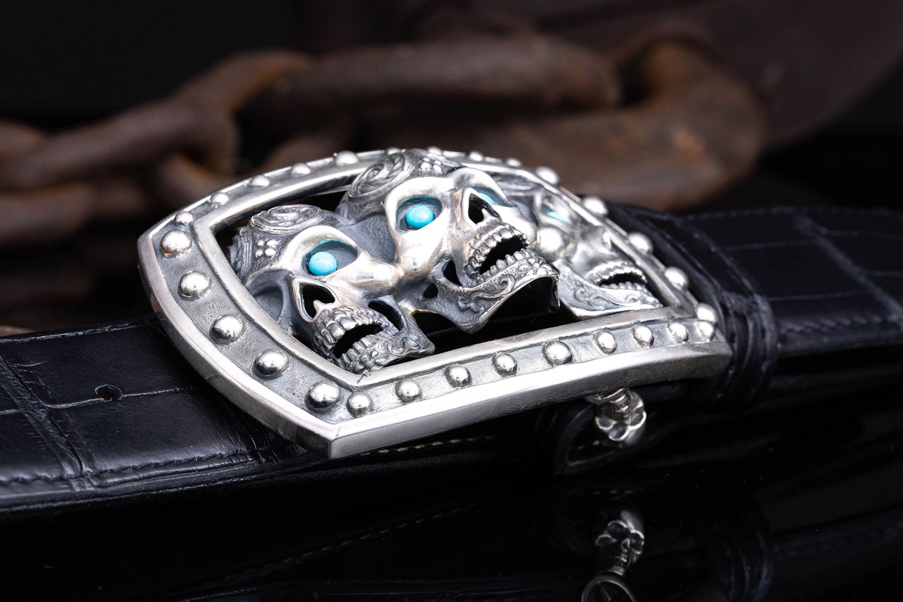 AO Triple Sugar Skull | Belts And Buckles - Trophy | Jeff Deegan