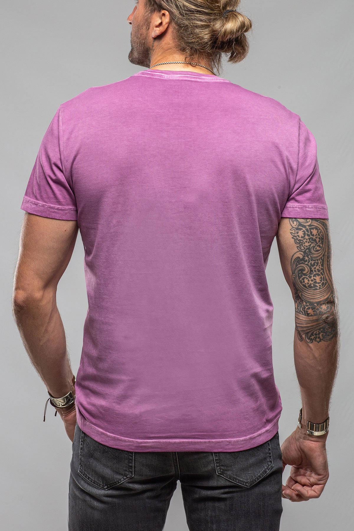 Pismo Cotton T In Plum | Mens - Shirts - T-Shirts | Georg Roth