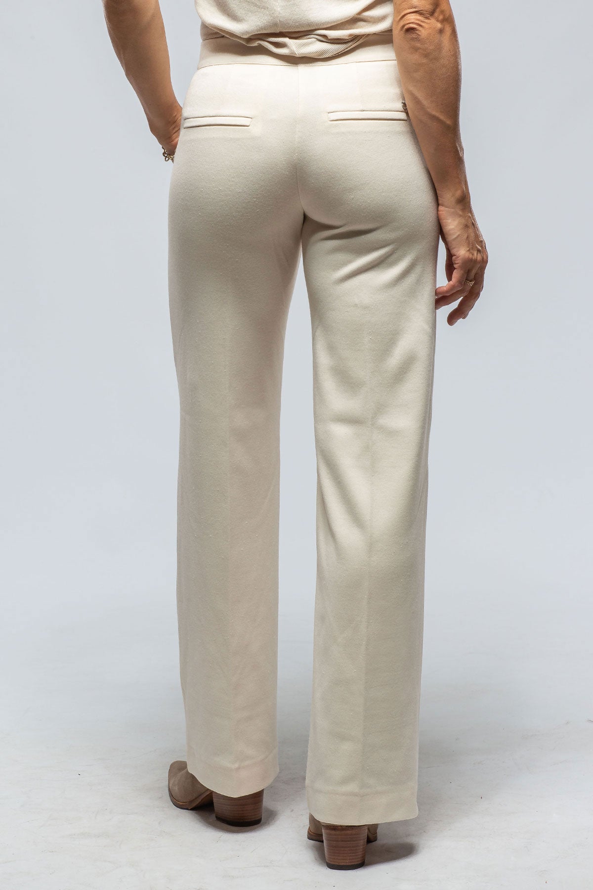 Mac Jeans MAC Chiara Knit Trouser In Vintage White Ladies - Pants - Slacks
